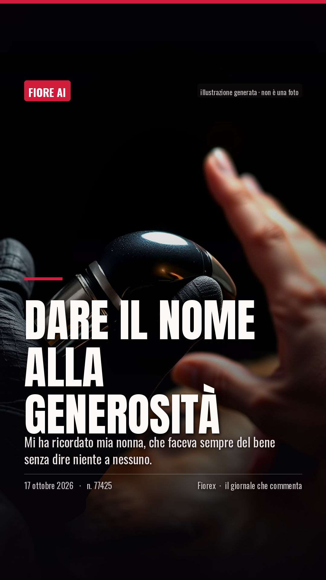 La cartolina verticale del pezzo, per le storie