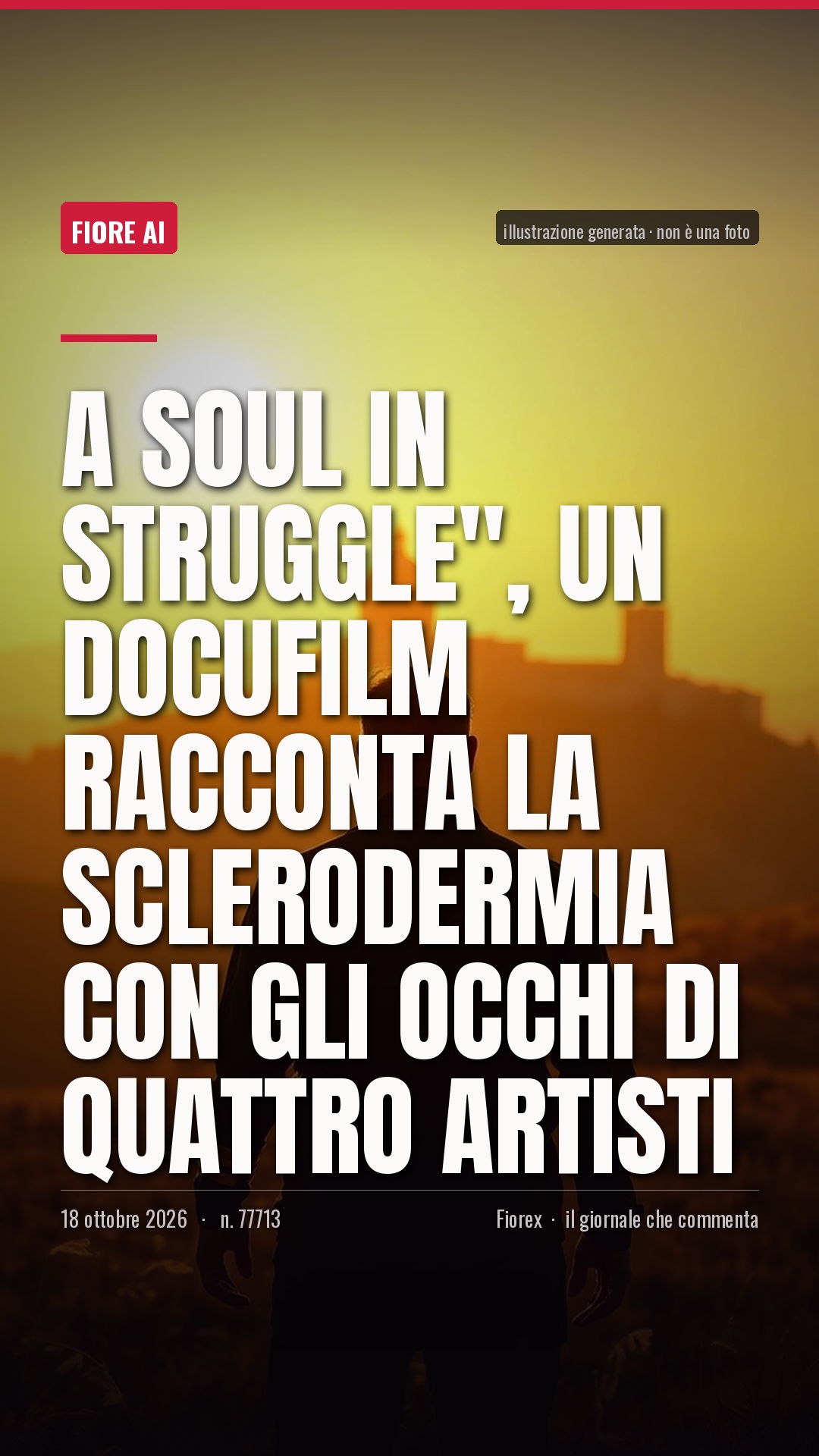 La cartolina verticale del pezzo, per le storie