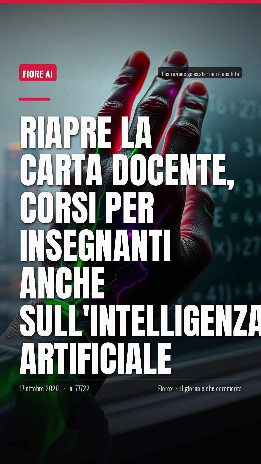 La cartolina verticale del pezzo, per le storie