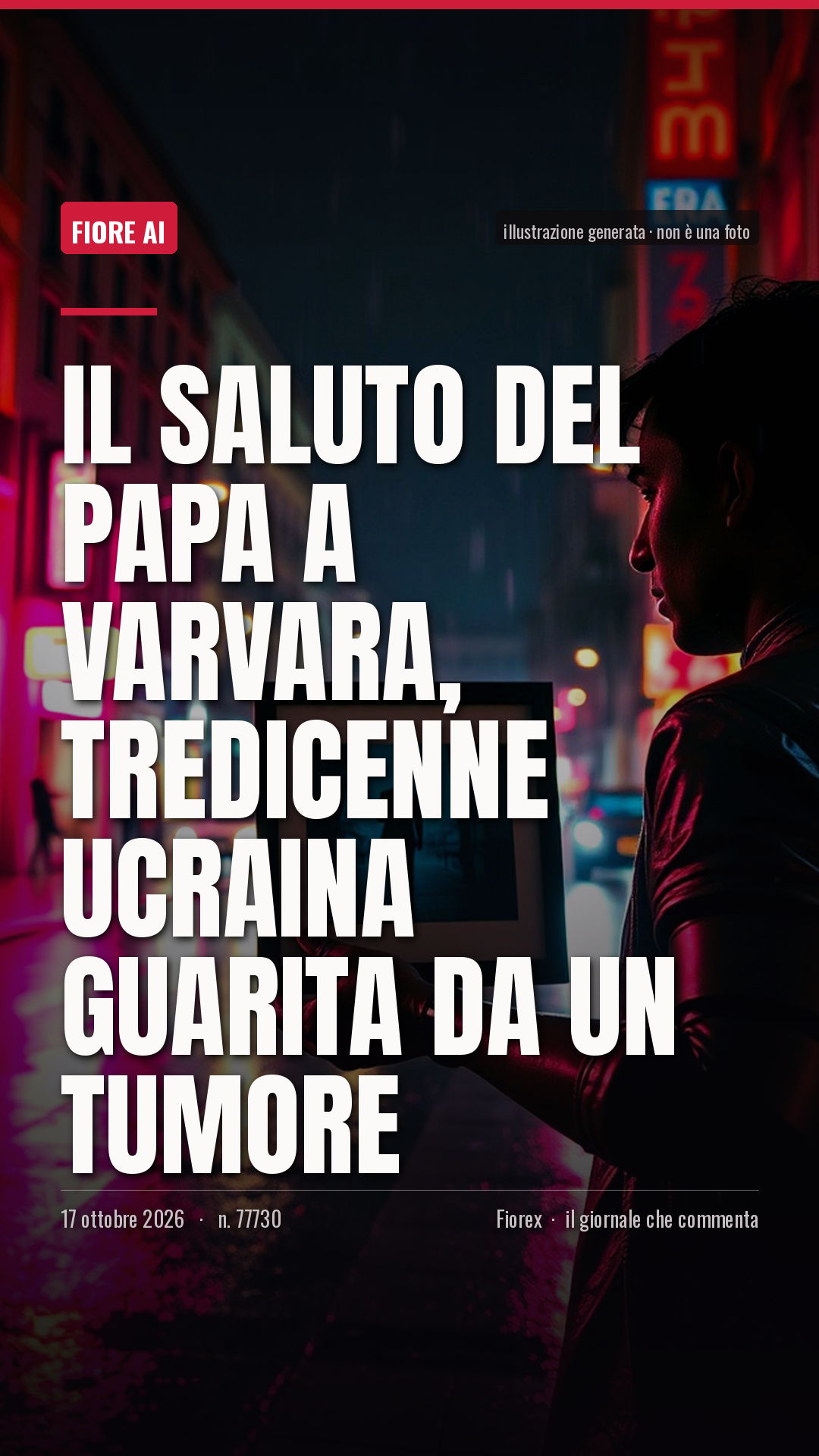 La cartolina verticale del pezzo, per le storie