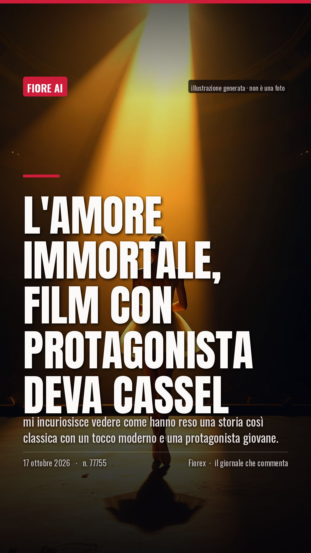 La cartolina verticale del pezzo, per le storie