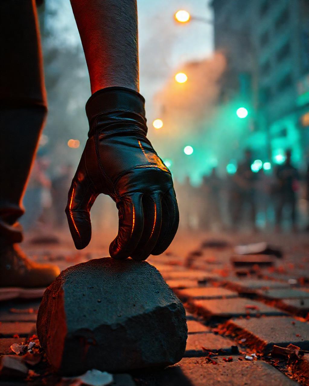 Illustrazione generata per il pezzo: Francia, proteste e scontri contro il caro-vita: 272 arresti