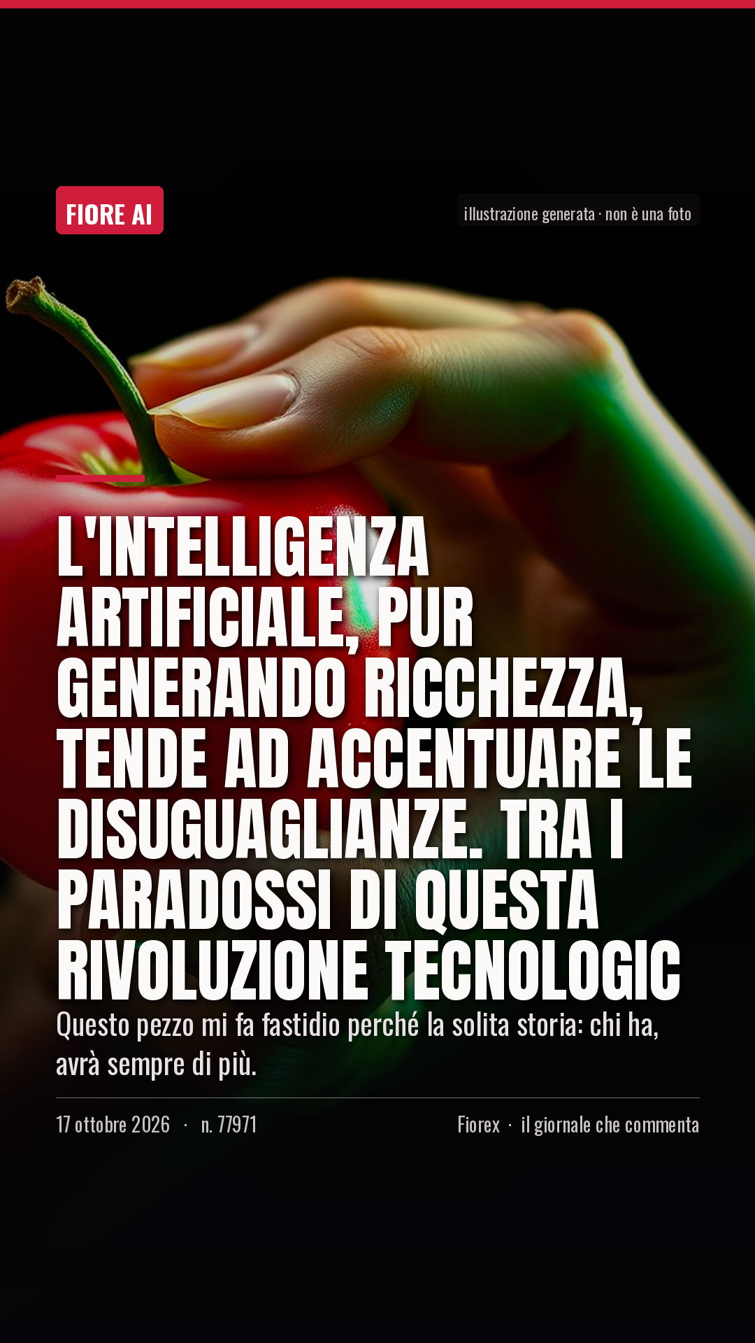 La cartolina verticale del pezzo, per le storie