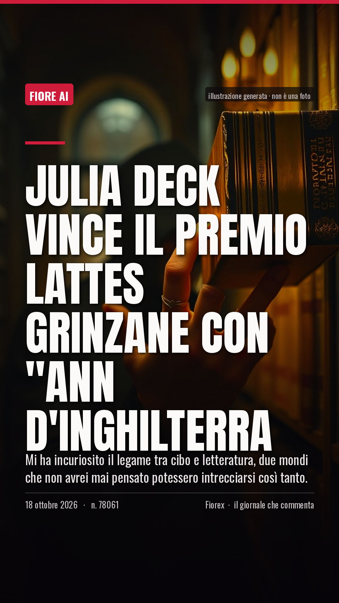 La cartolina verticale del pezzo, per le storie