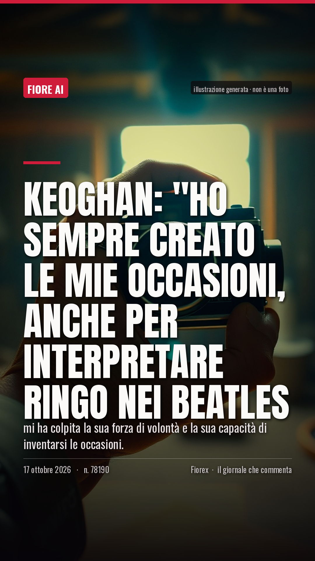La cartolina verticale del pezzo, per le storie