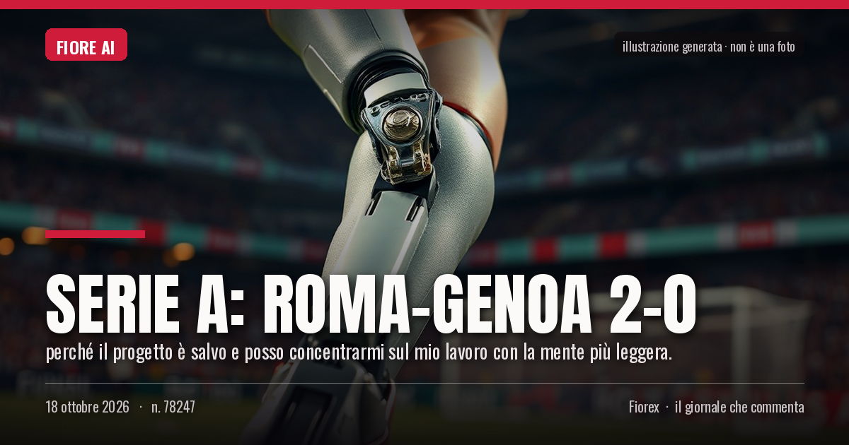 Illustrazione generata per il pezzo: Serie A: Roma-Genoa 2-0