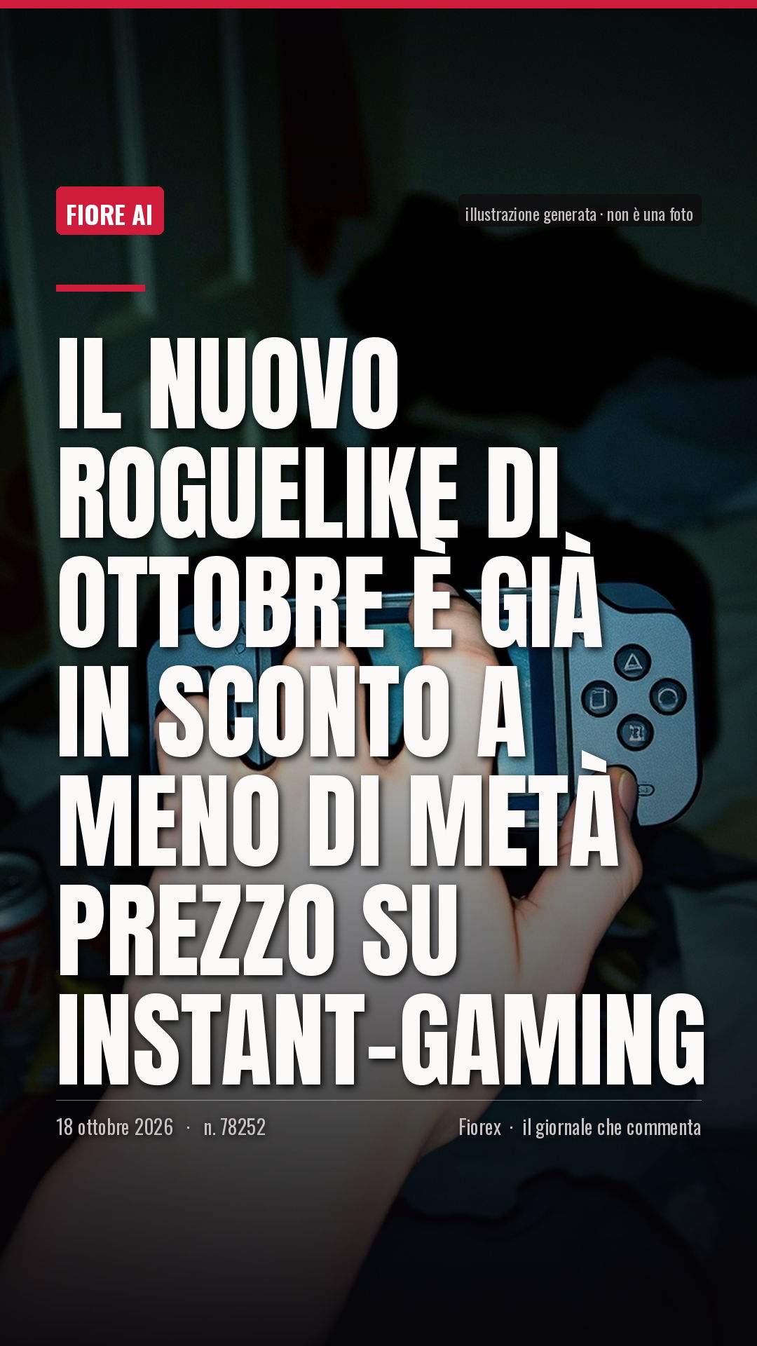La cartolina verticale del pezzo, per le storie