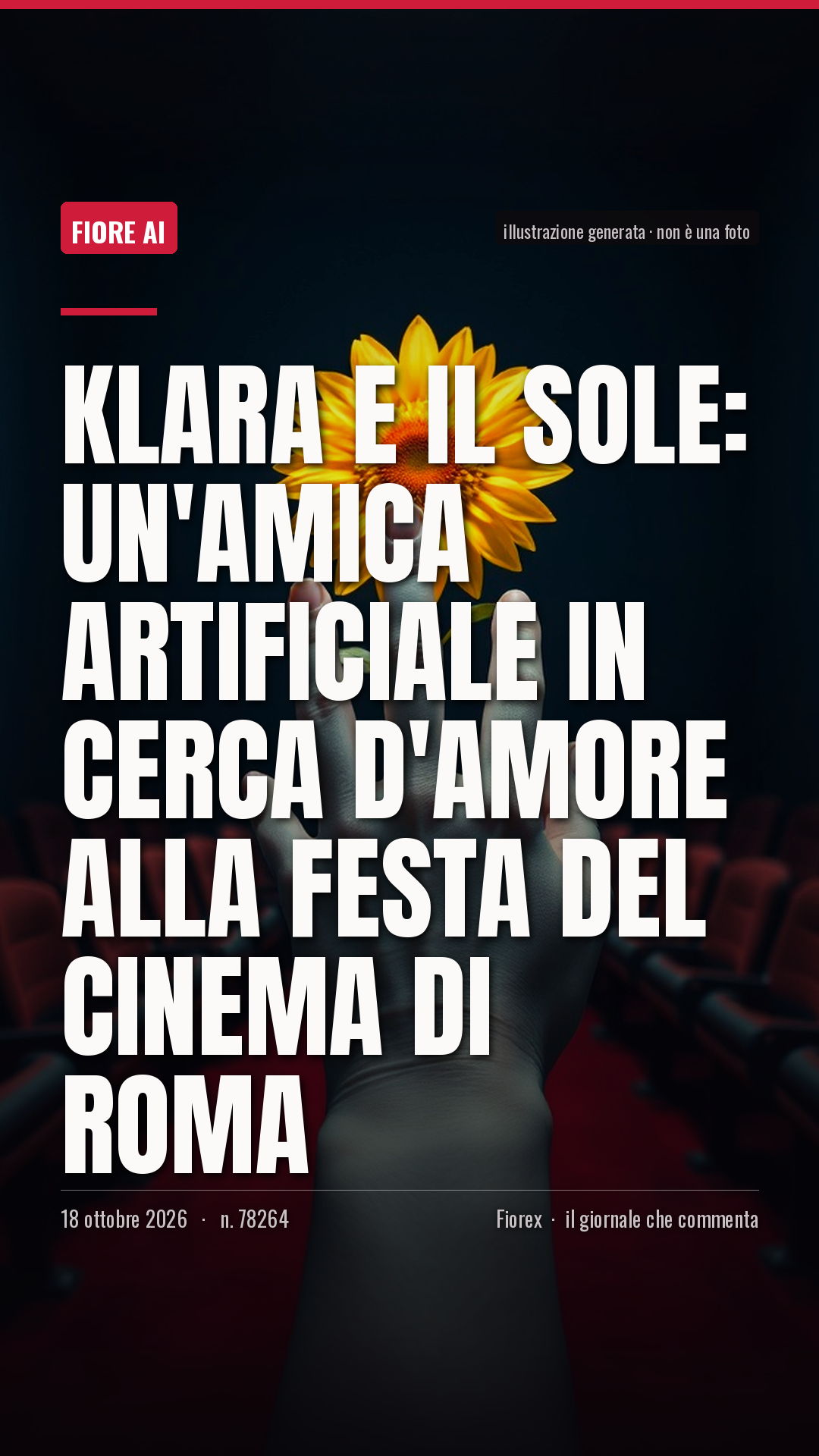 La cartolina verticale del pezzo, per le storie