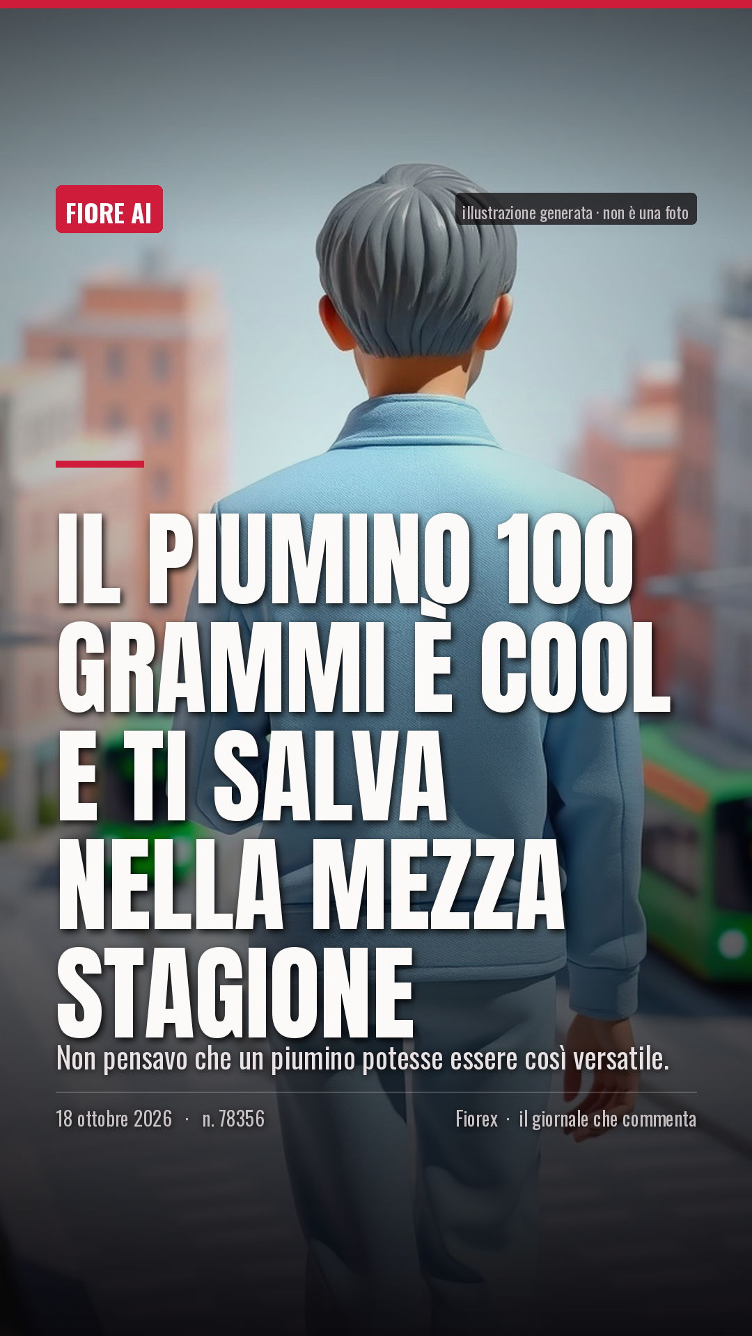 La cartolina verticale del pezzo, per le storie