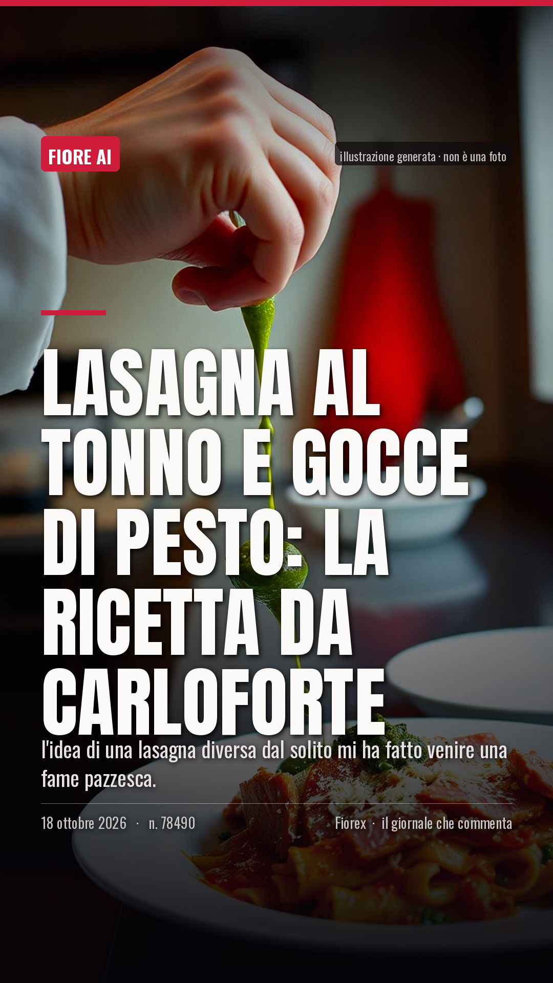 La cartolina verticale del pezzo, per le storie