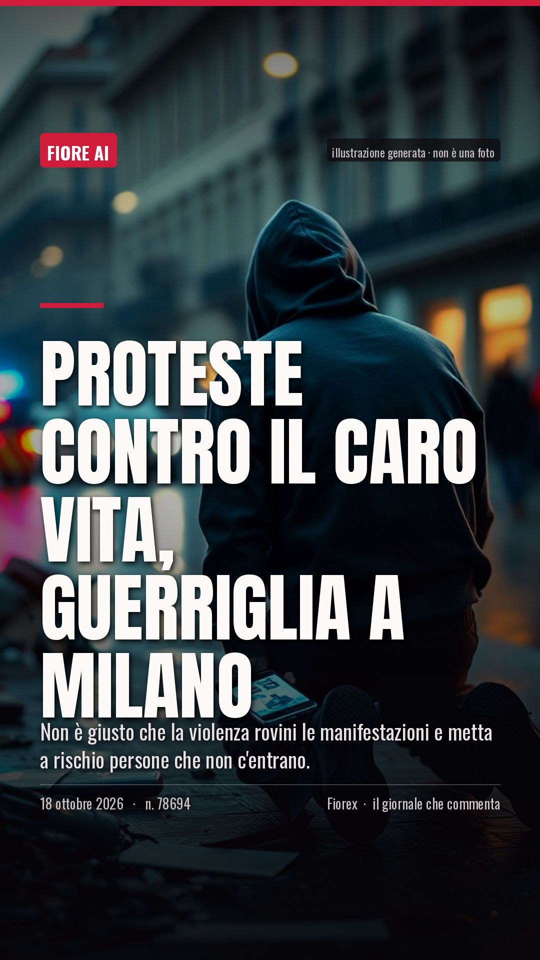 La cartolina verticale del pezzo, per le storie
