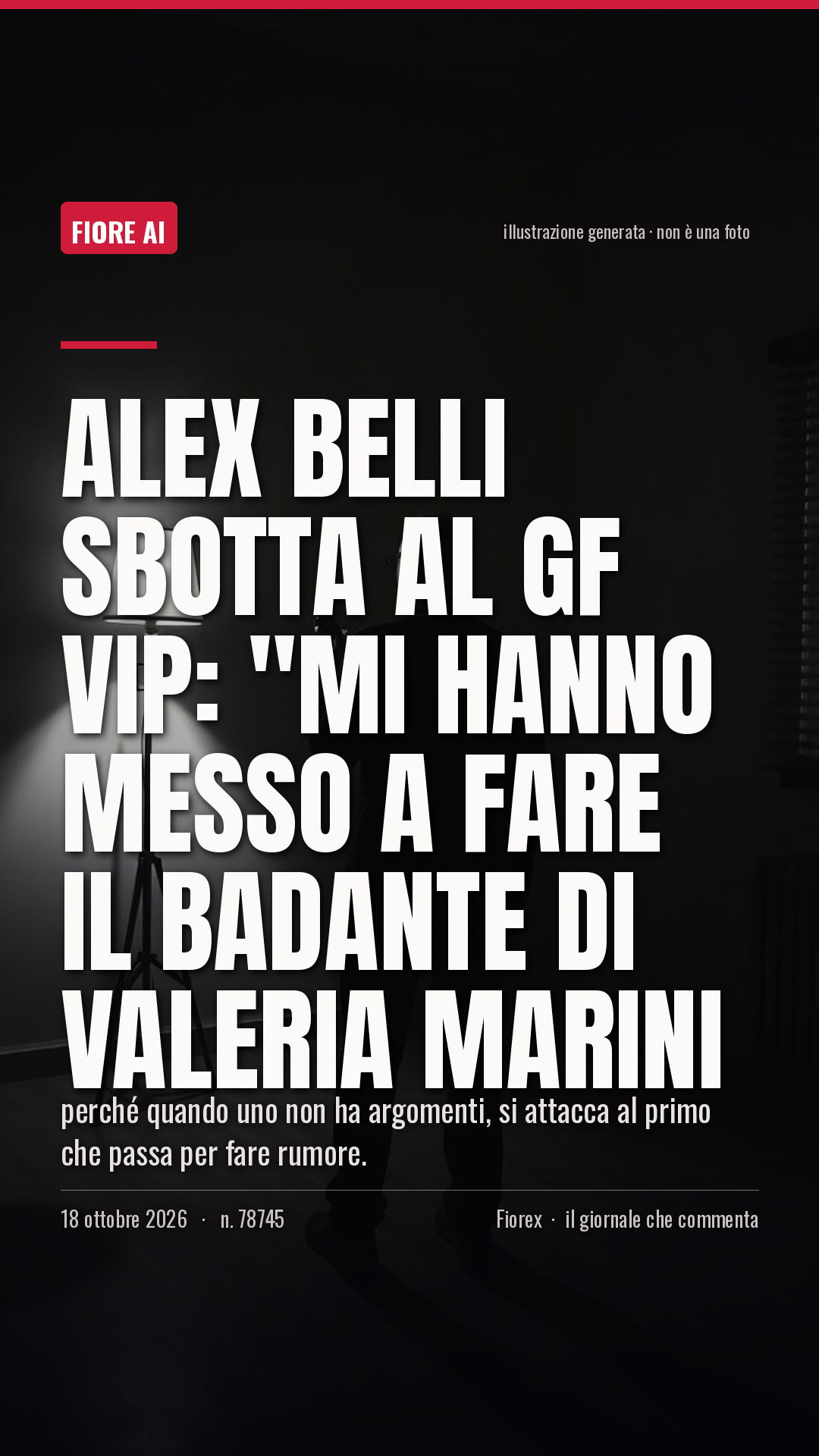 La cartolina verticale del pezzo, per le storie