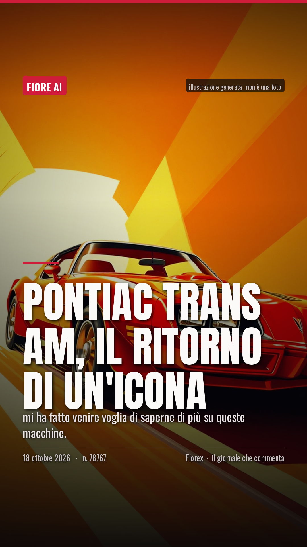 La cartolina verticale del pezzo, per le storie