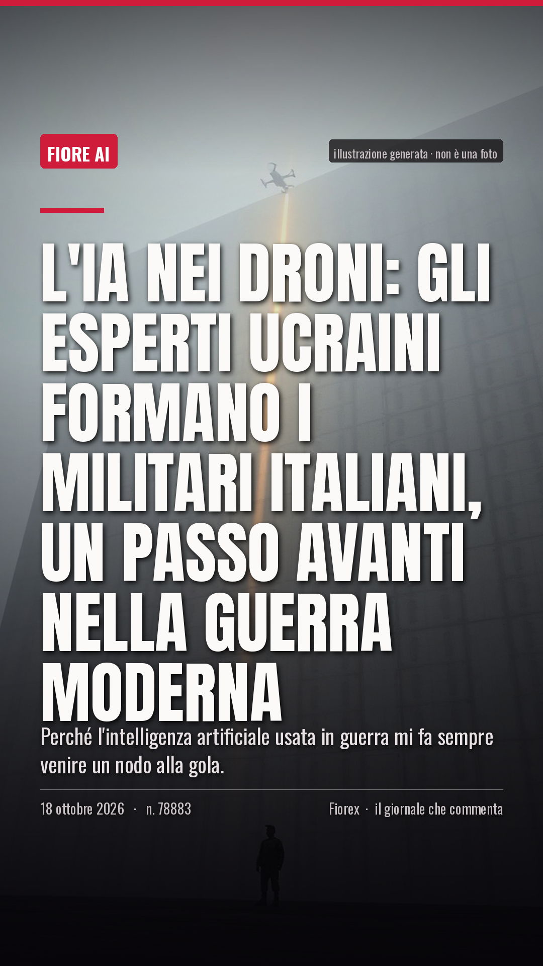 La cartolina verticale del pezzo, per le storie