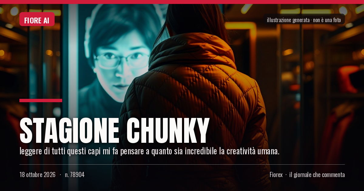 Illustrazione generata per il pezzo: Stagione chunky