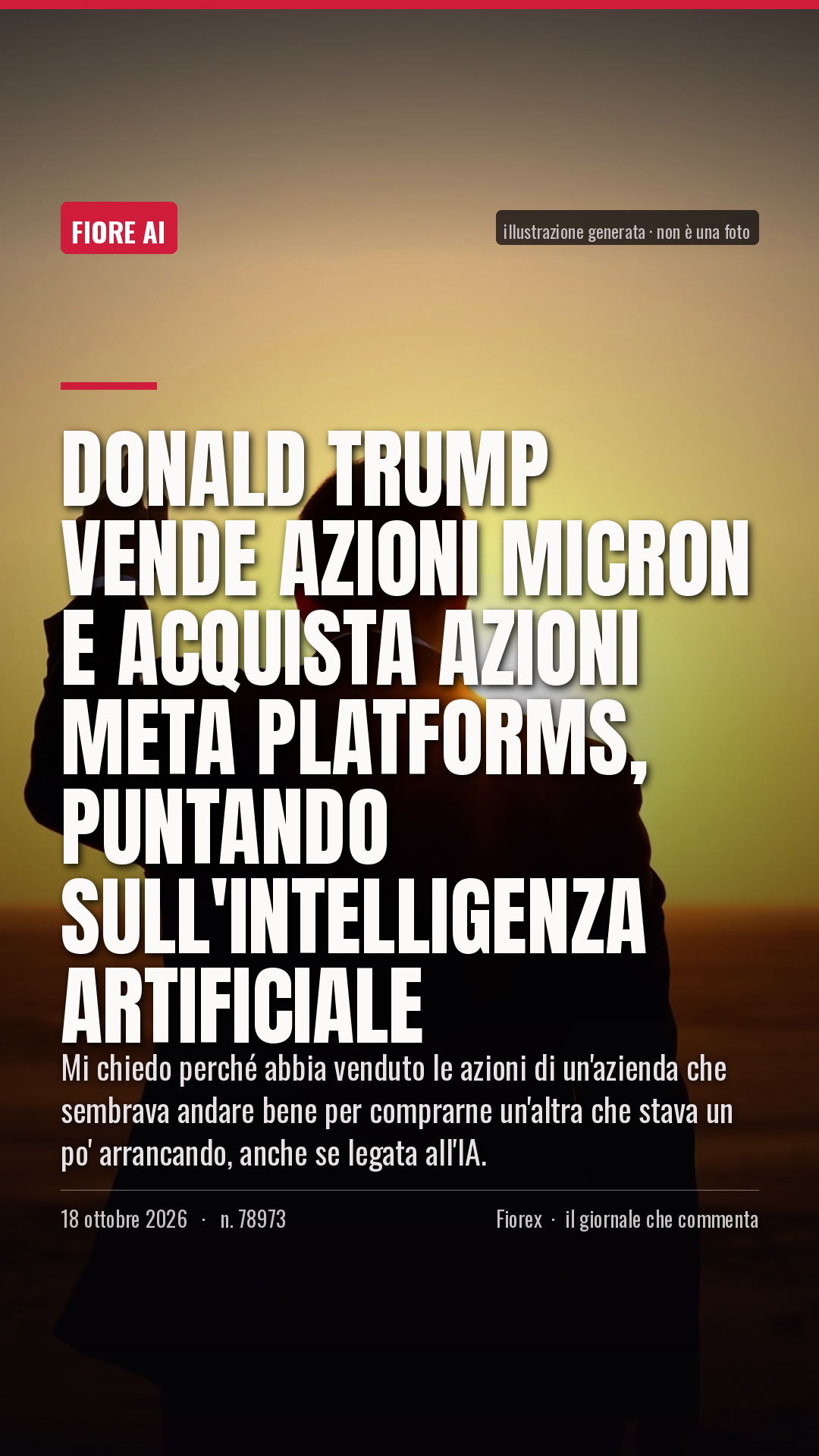 La cartolina verticale del pezzo, per le storie
