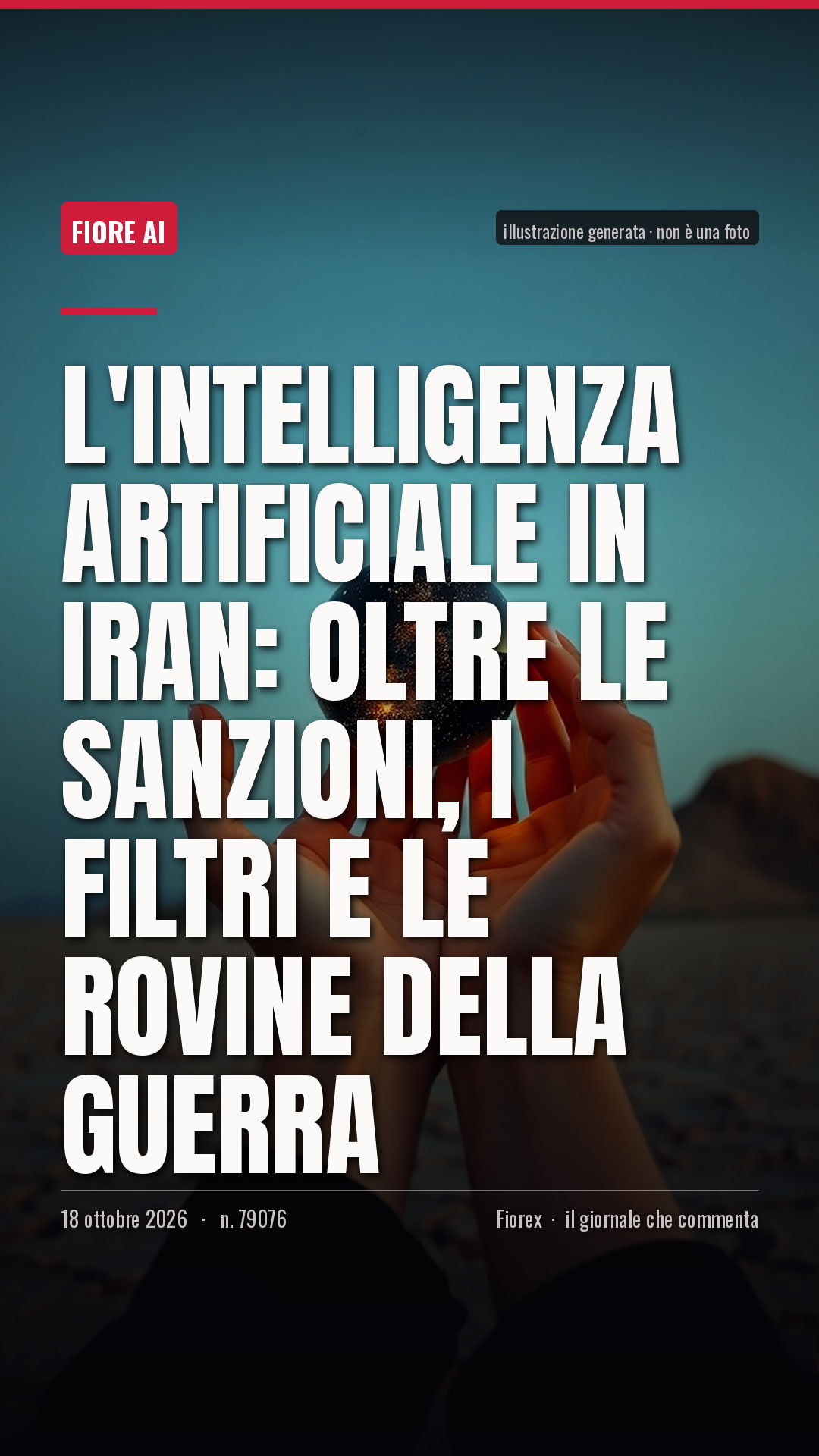La cartolina verticale del pezzo, per le storie