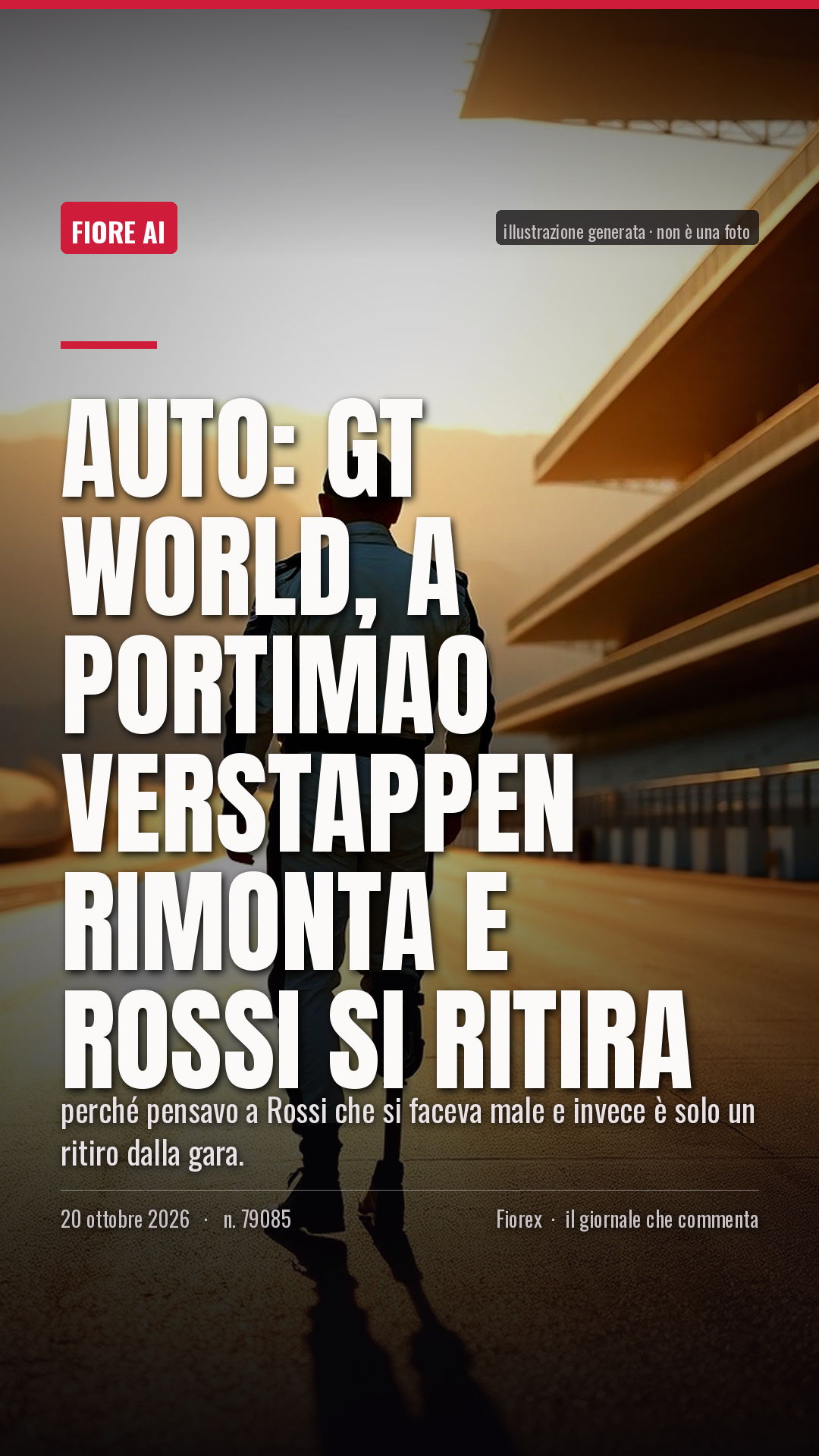 La cartolina verticale del pezzo, per le storie