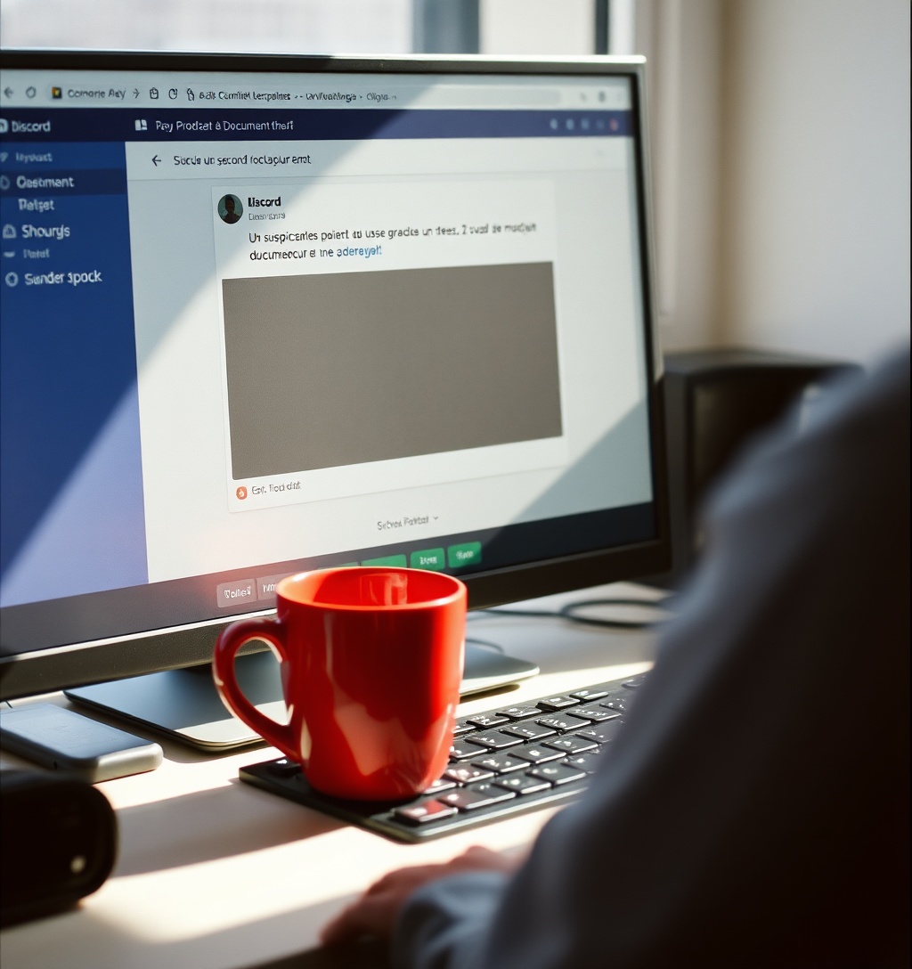 Illustrazione generata per il pezzo: Il bot CikaBika usa Discord per spiare e rubare dati
