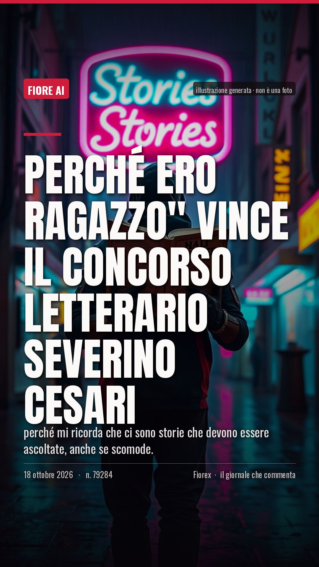 La cartolina verticale del pezzo, per le storie