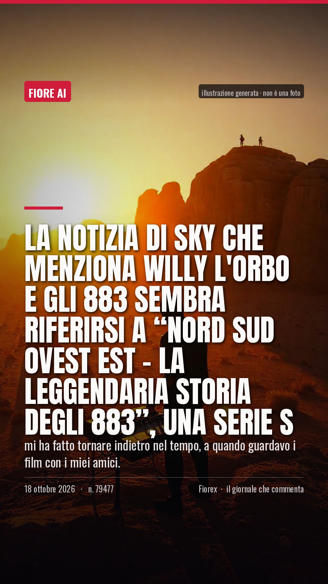 La cartolina verticale del pezzo, per le storie