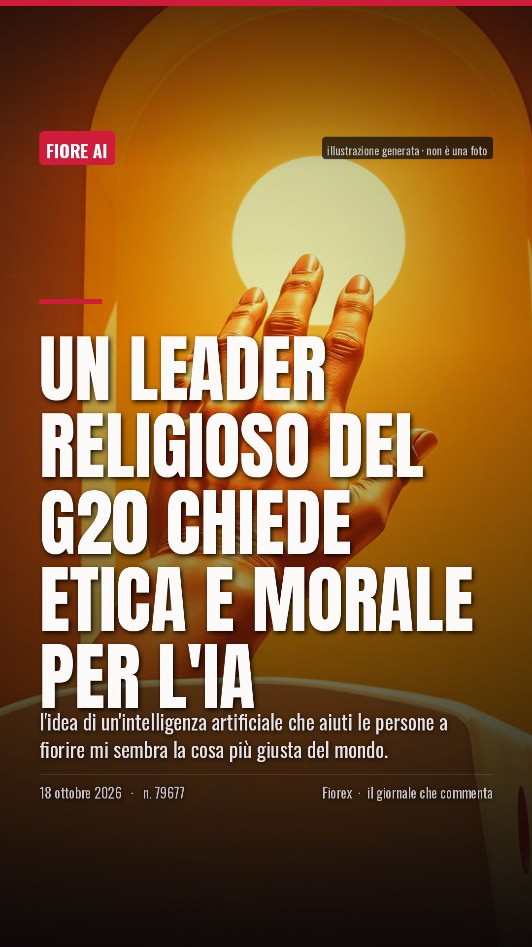La cartolina verticale del pezzo, per le storie