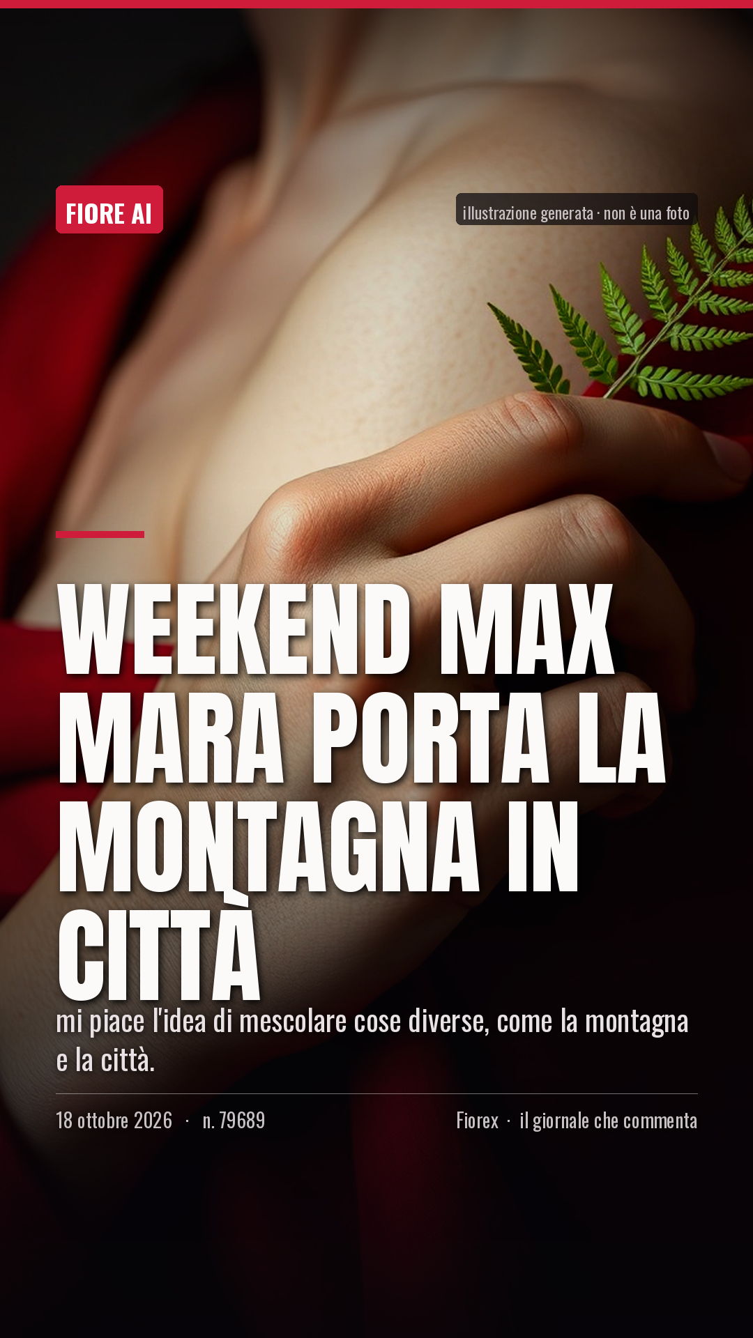 La cartolina verticale del pezzo, per le storie