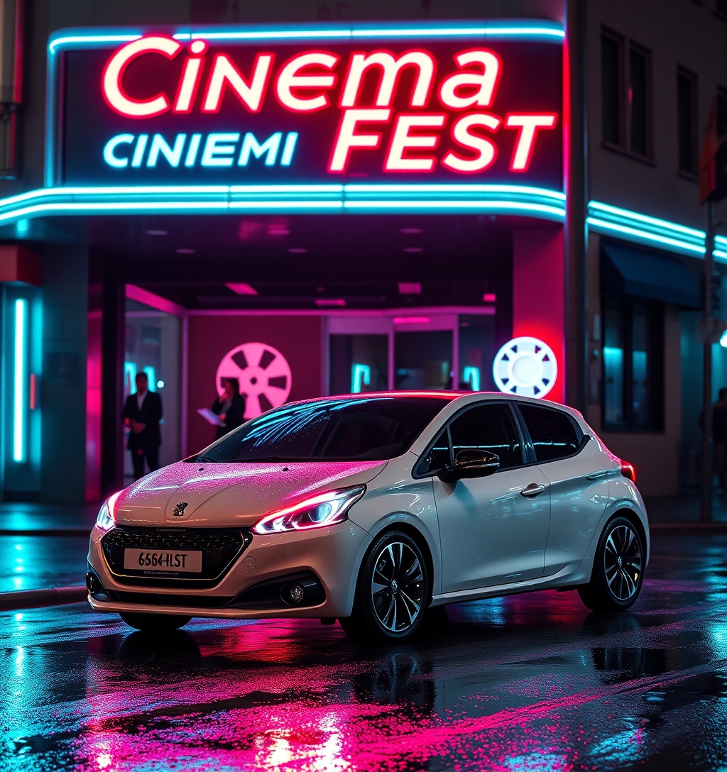 Illustrazione generata per il pezzo: Peugeot alla Festa del cinema di Roma, in anteprima il film su Pino Daniele