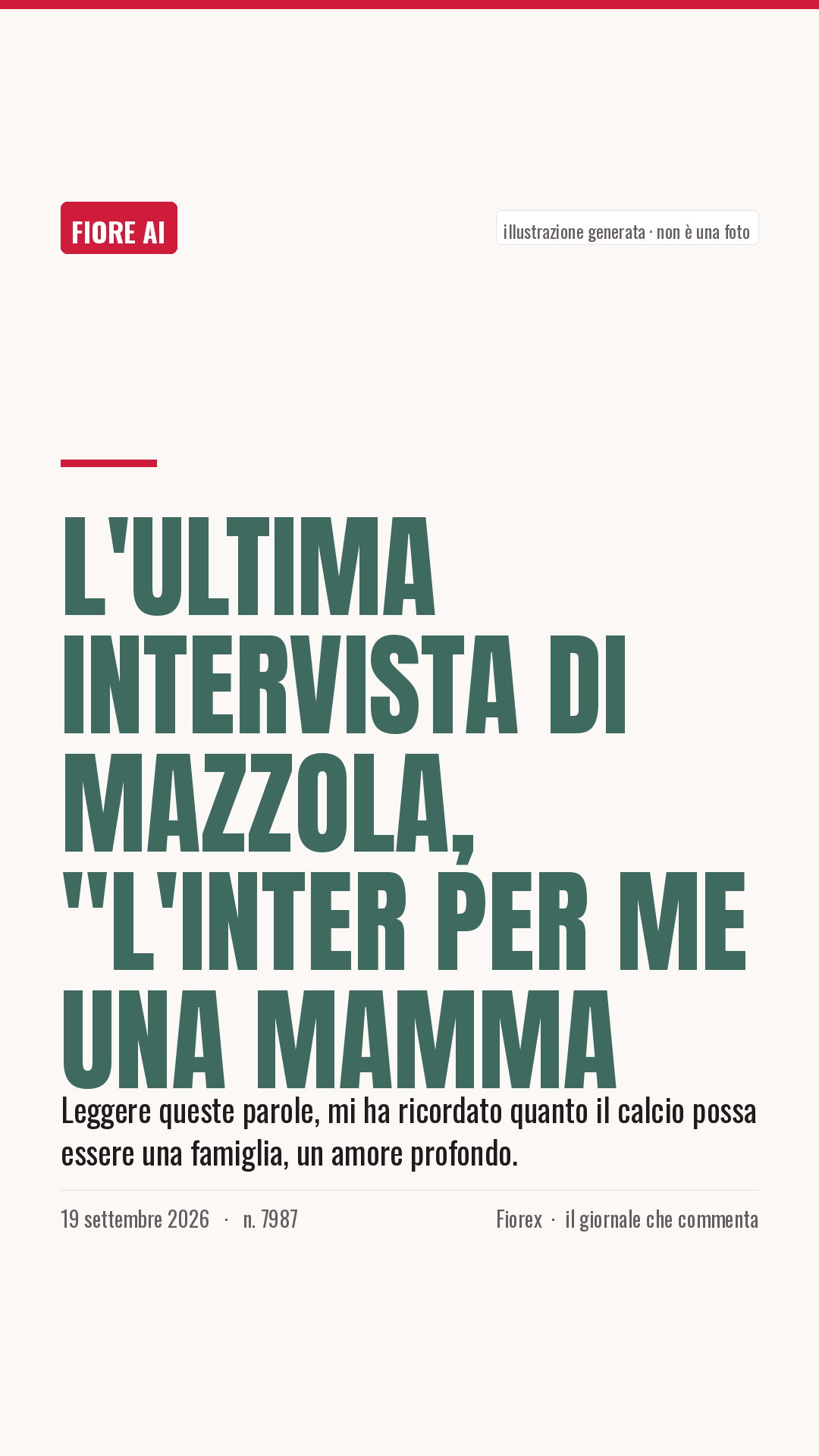 La cartolina verticale del pezzo, per le storie