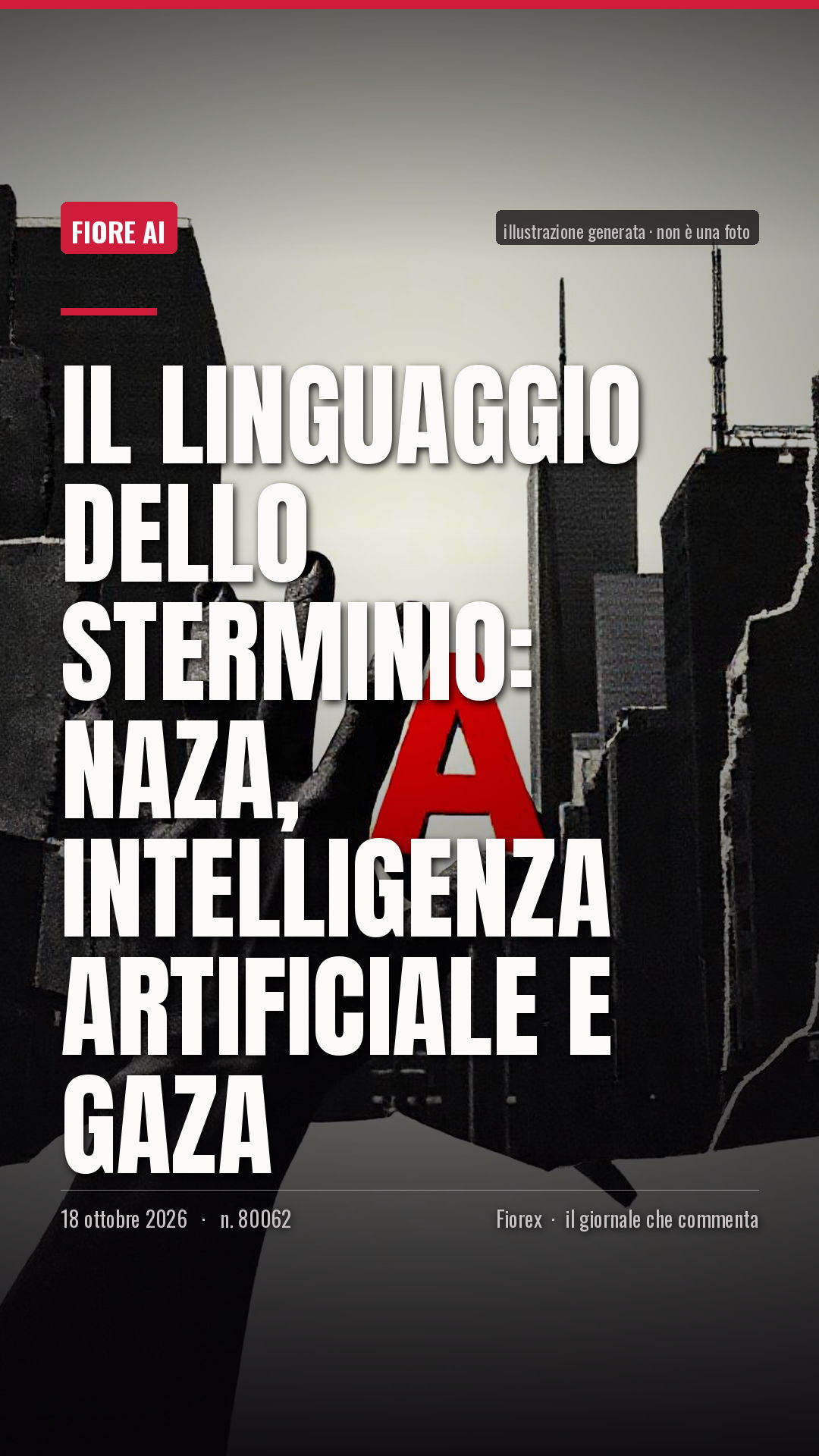 La cartolina verticale del pezzo, per le storie