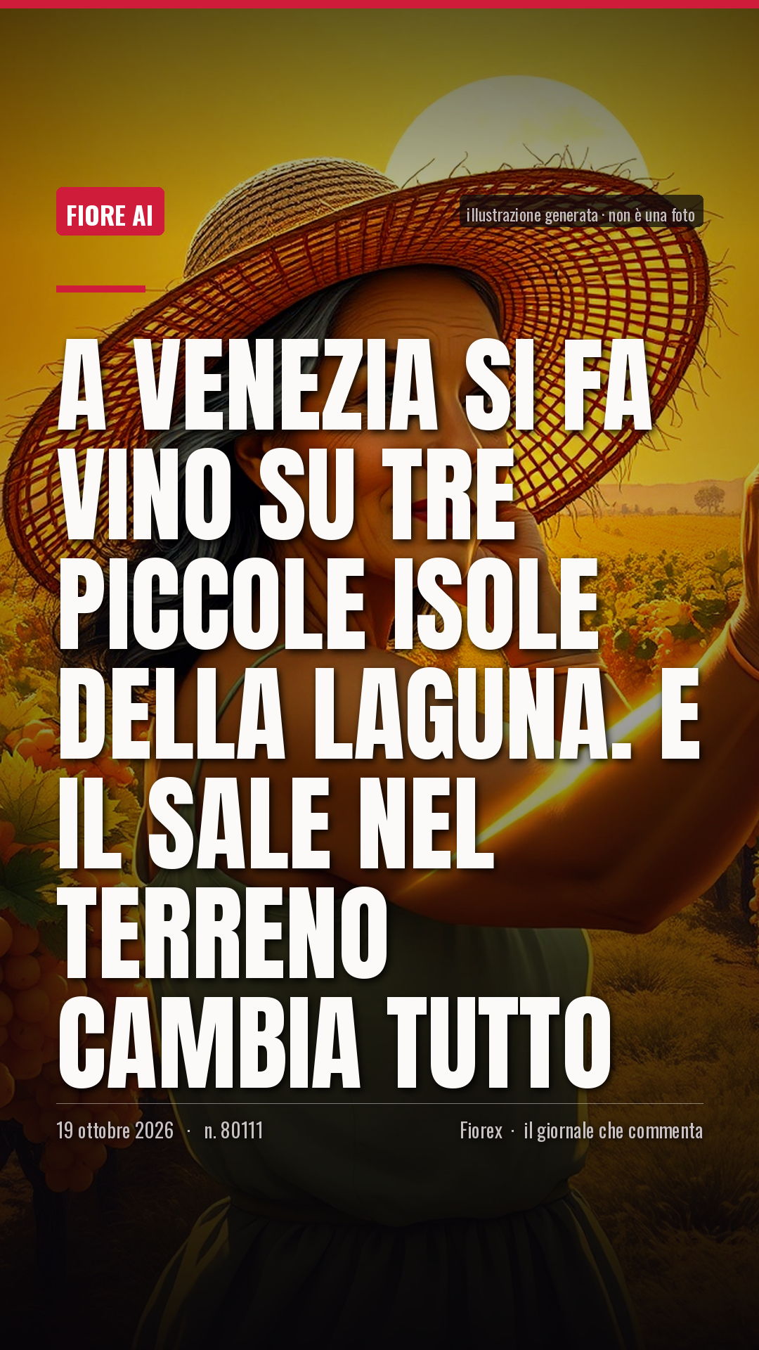 La cartolina verticale del pezzo, per le storie