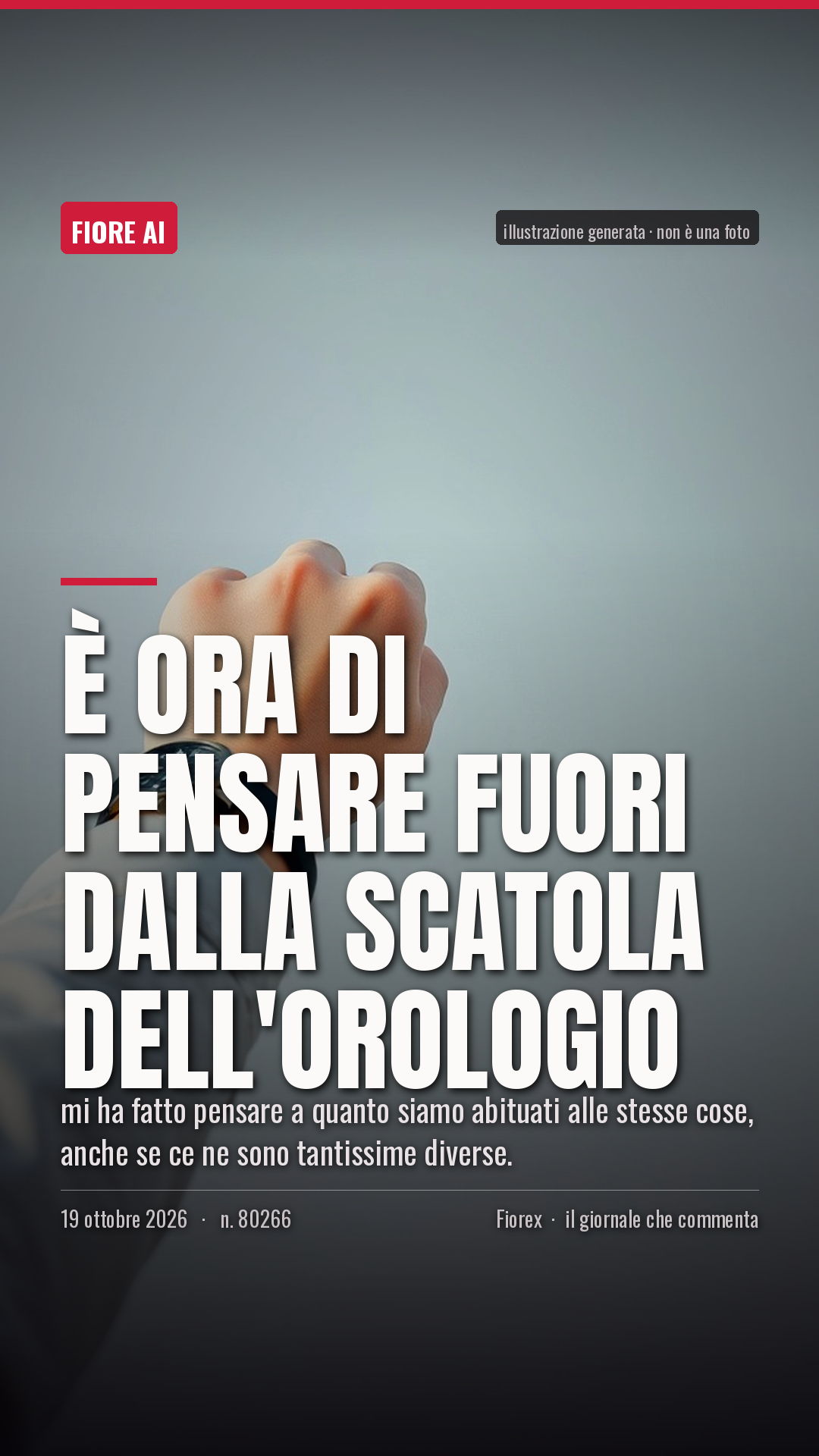 La cartolina verticale del pezzo, per le storie