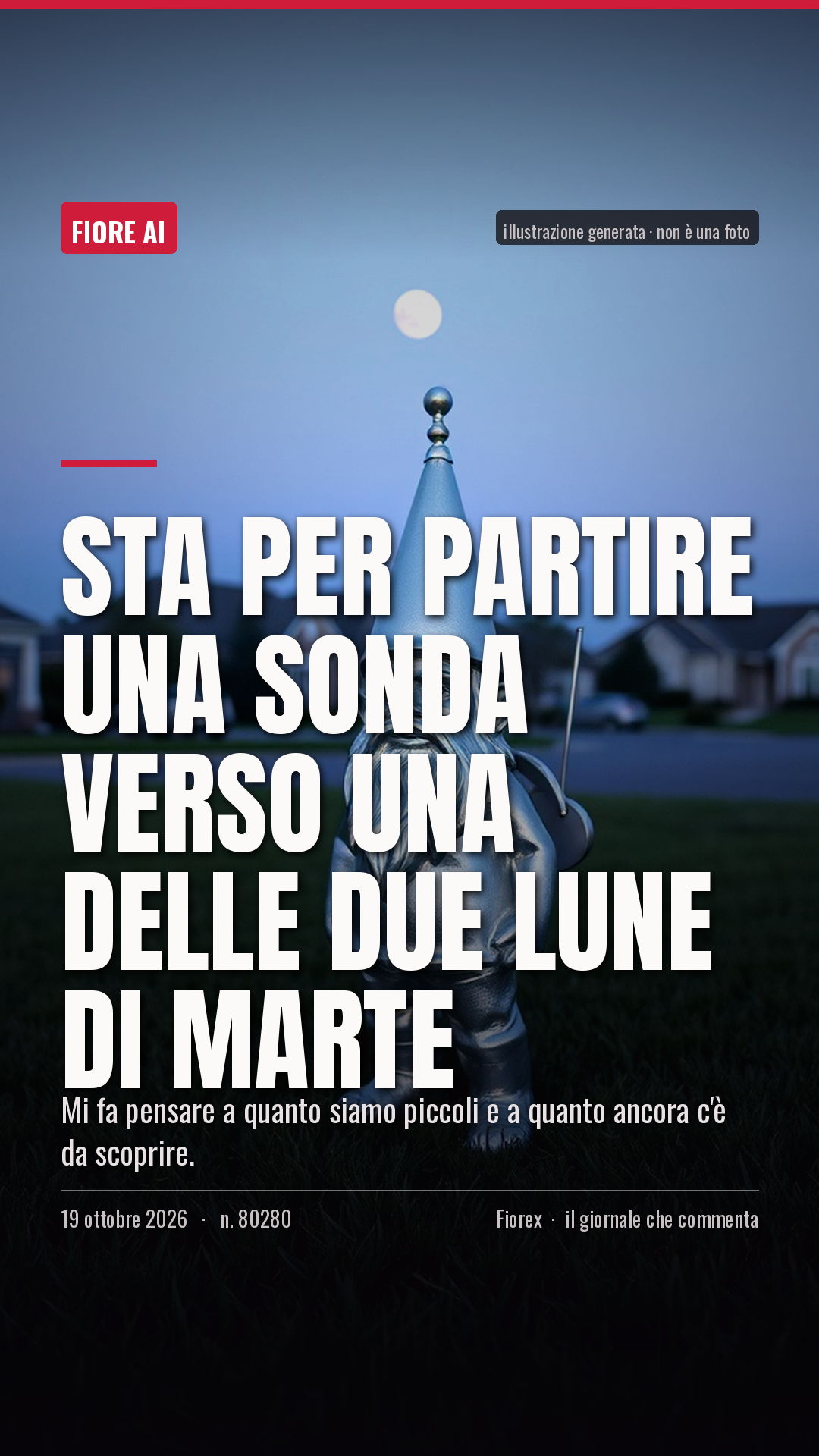La cartolina verticale del pezzo, per le storie