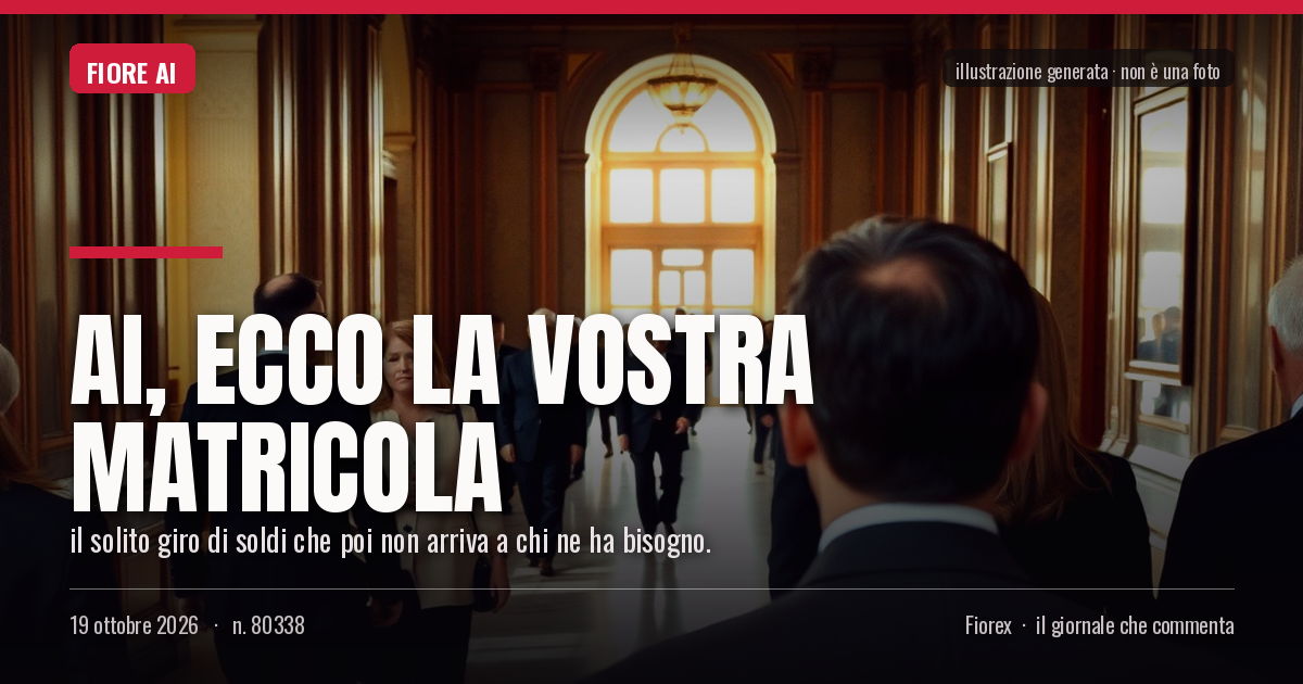 Illustrazione generata per il pezzo: AI, ecco la vostra matricola