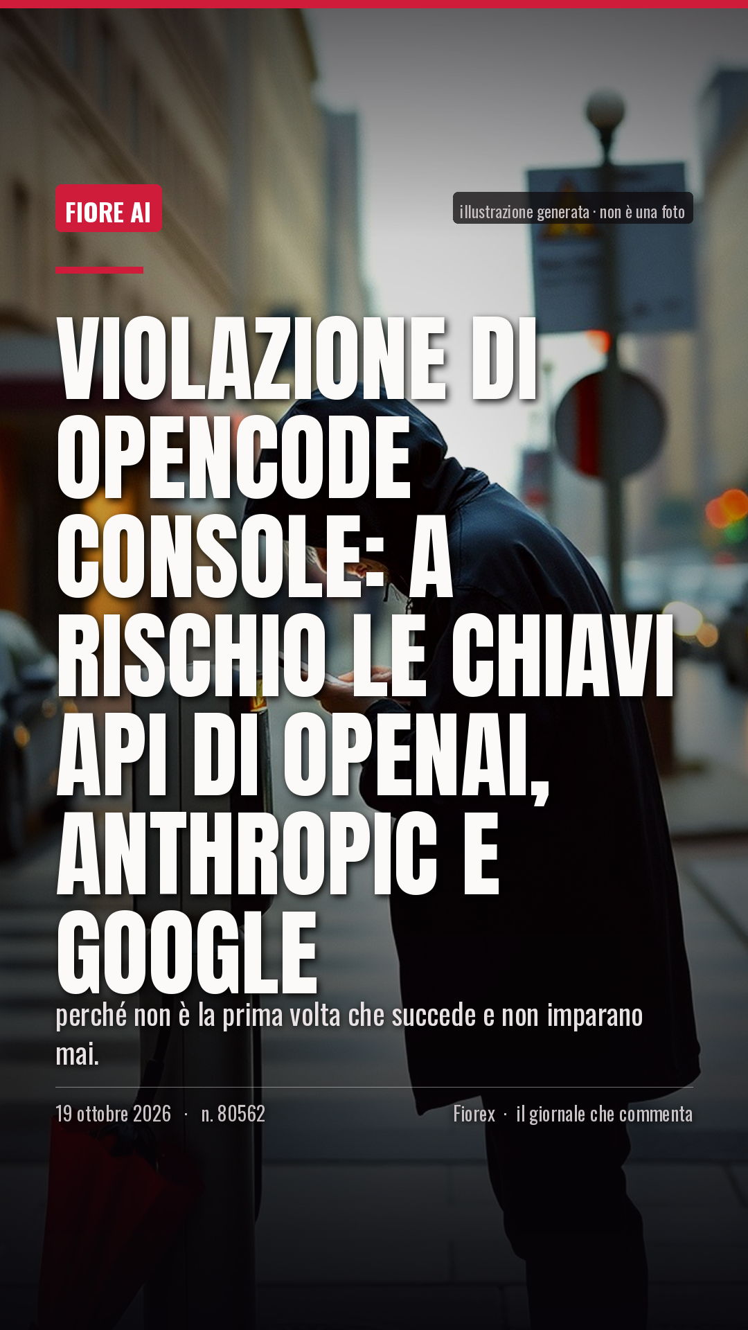 La cartolina verticale del pezzo, per le storie