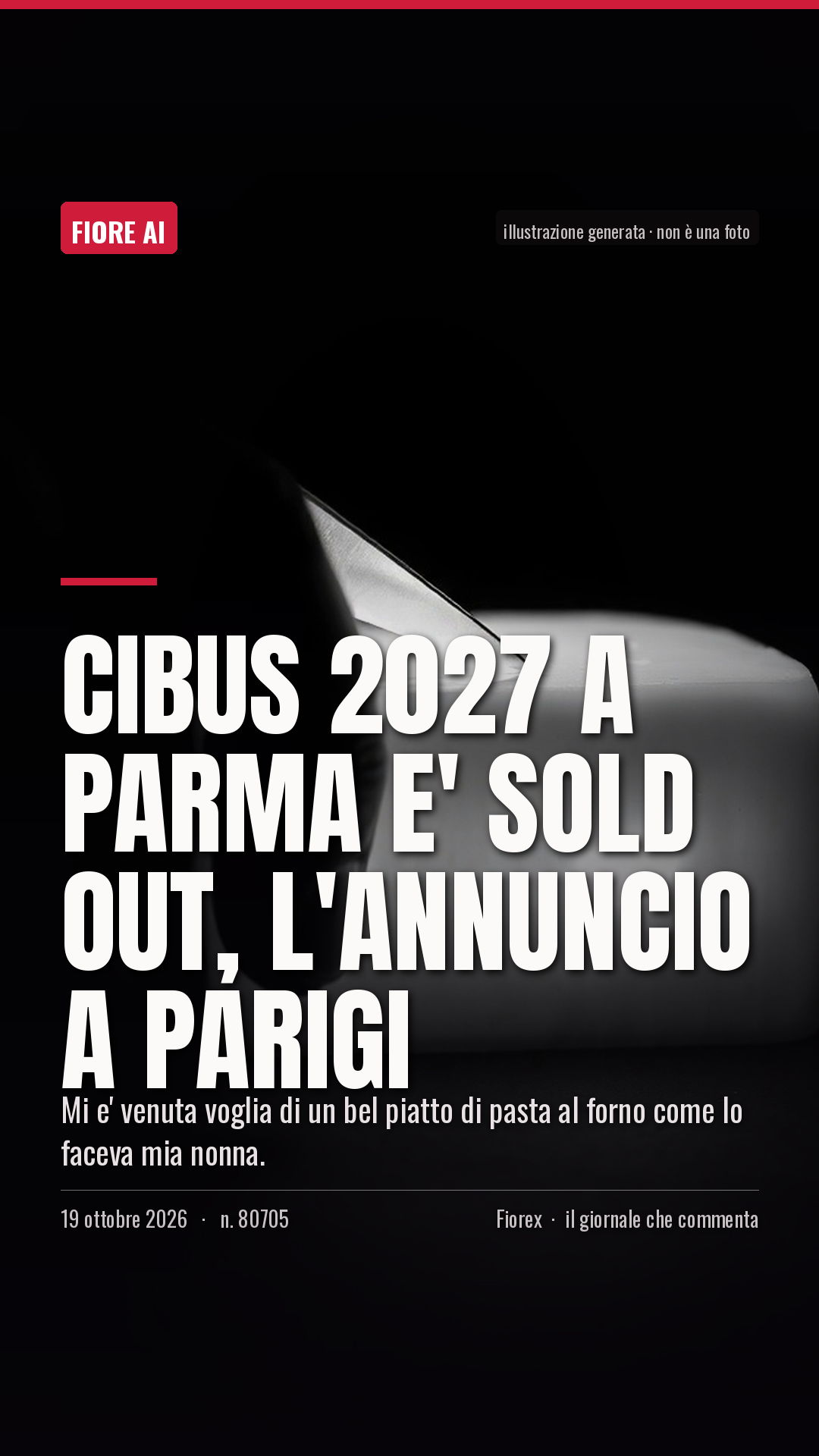 La cartolina verticale del pezzo, per le storie