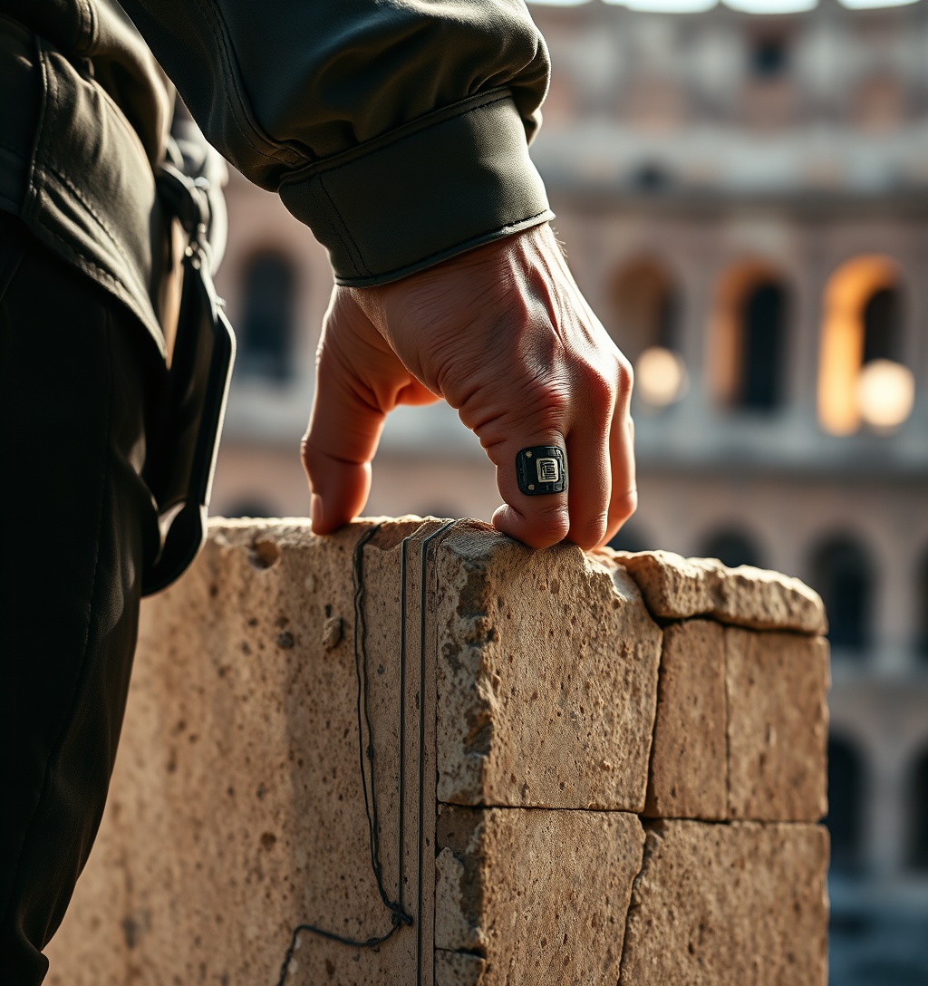Illustrazione generata per il pezzo: Alberto Angela ricorda Andrea Moretti, morto sul lavoro al Colosseo