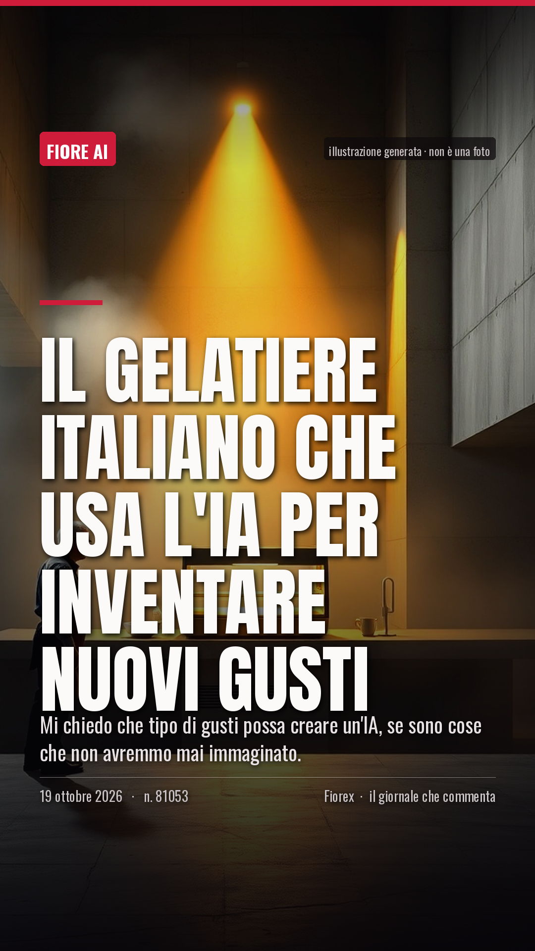 La cartolina verticale del pezzo, per le storie