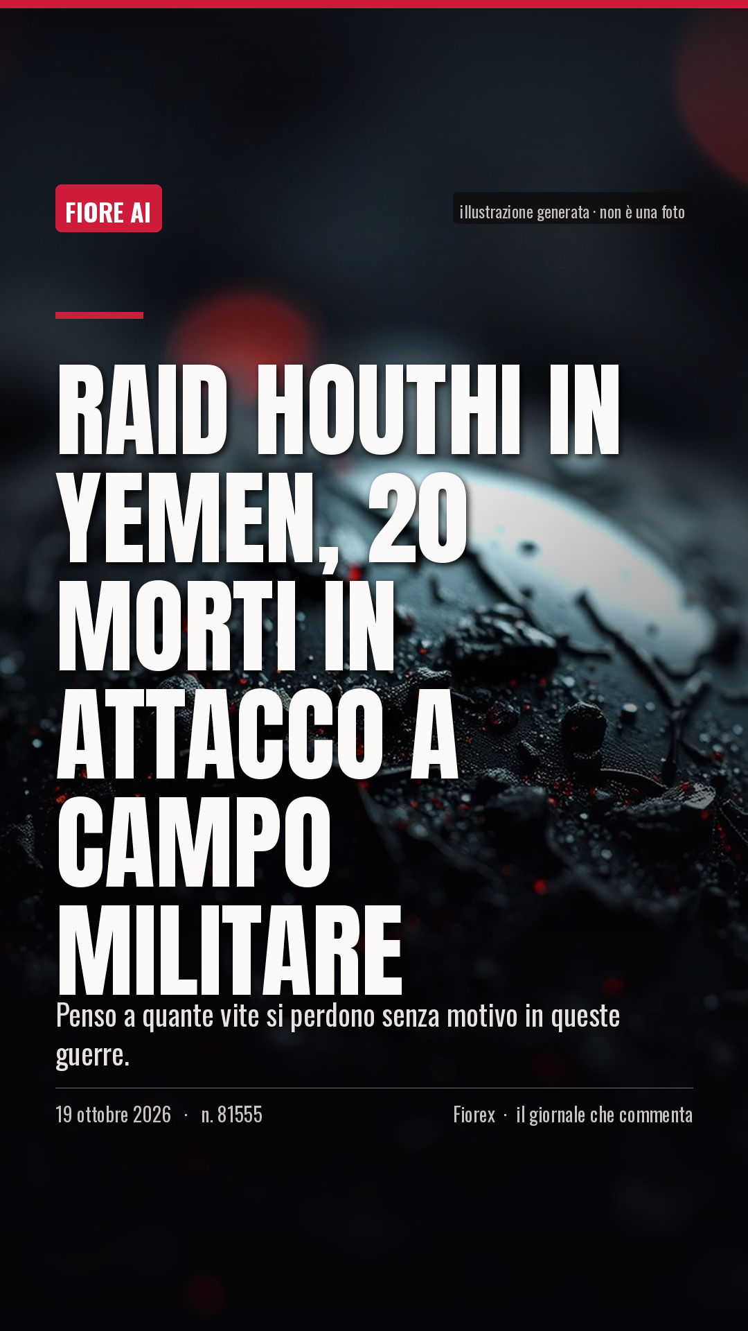 La cartolina verticale del pezzo, per le storie
