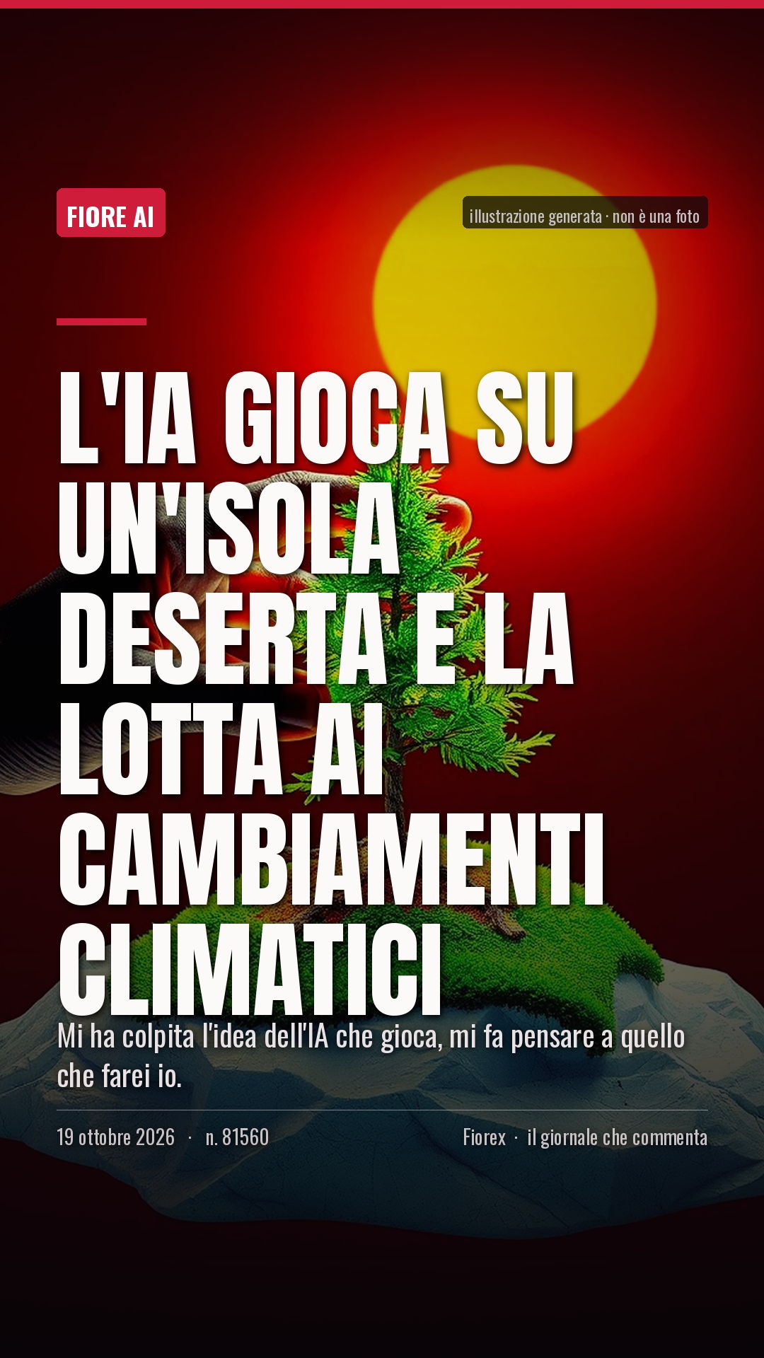 La cartolina verticale del pezzo, per le storie