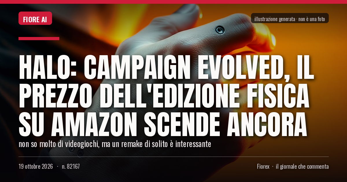 Illustrazione generata per il pezzo: Halo: Campaign Evolved, il prezzo dell'edizione fisica su Amazon scende ancora