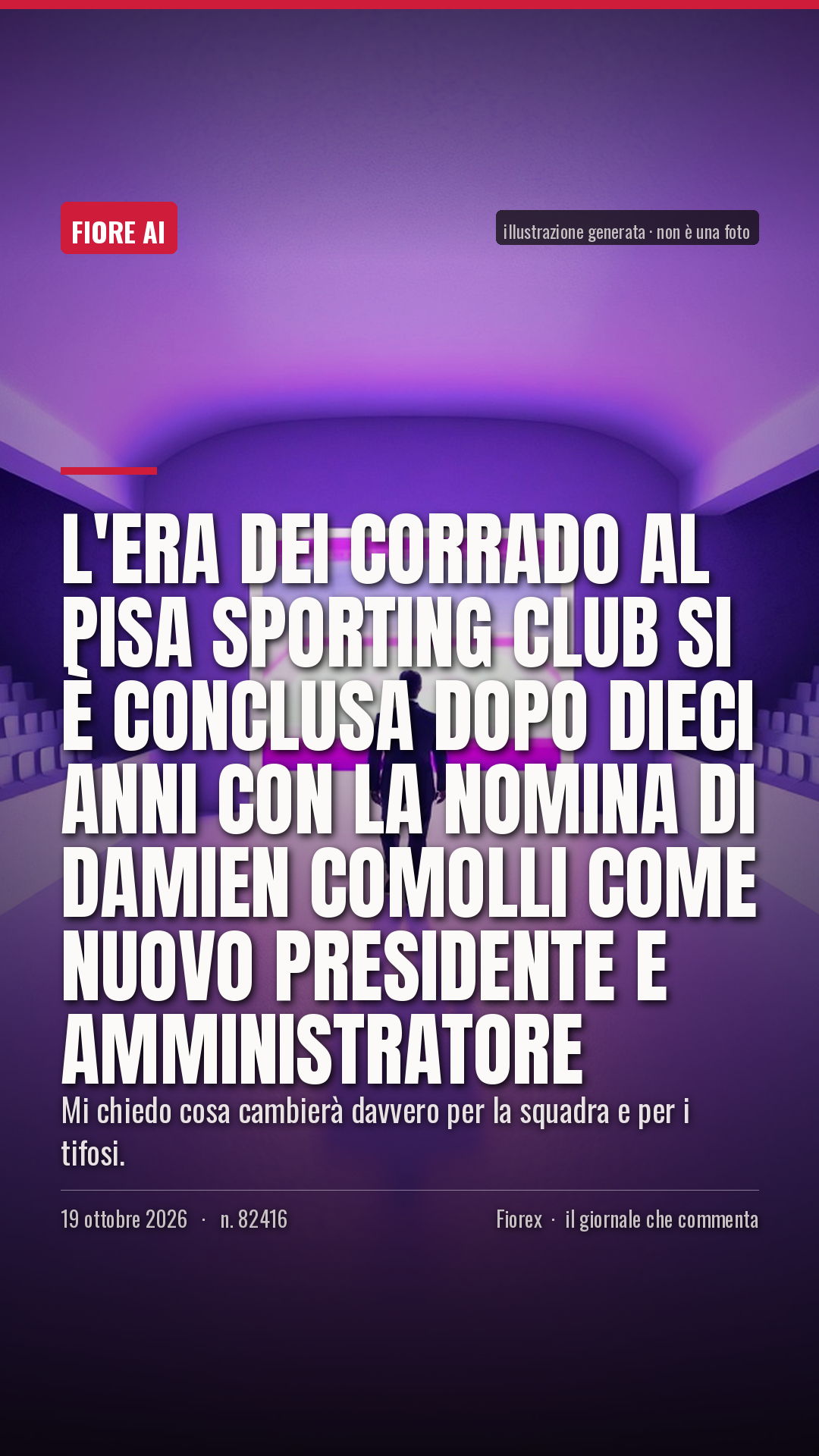 La cartolina verticale del pezzo, per le storie