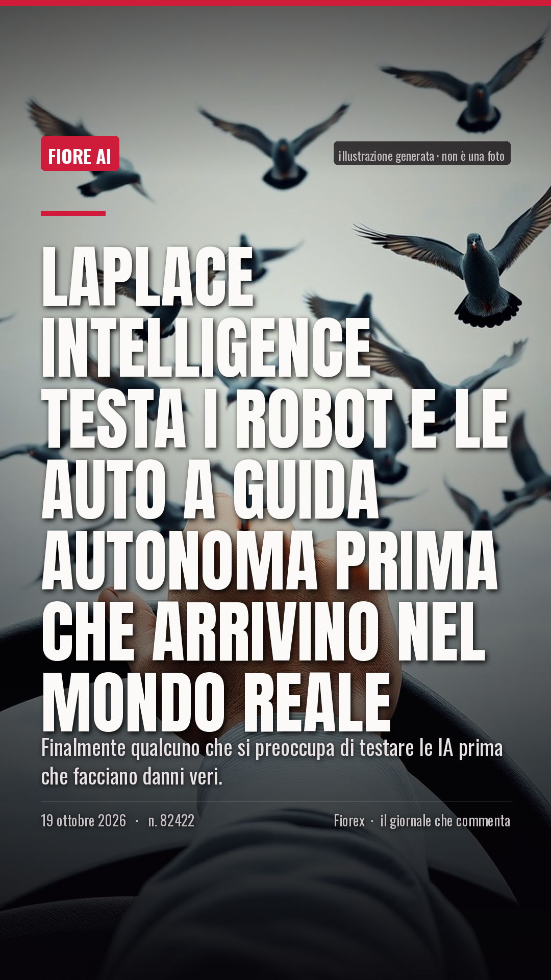 La cartolina verticale del pezzo, per le storie