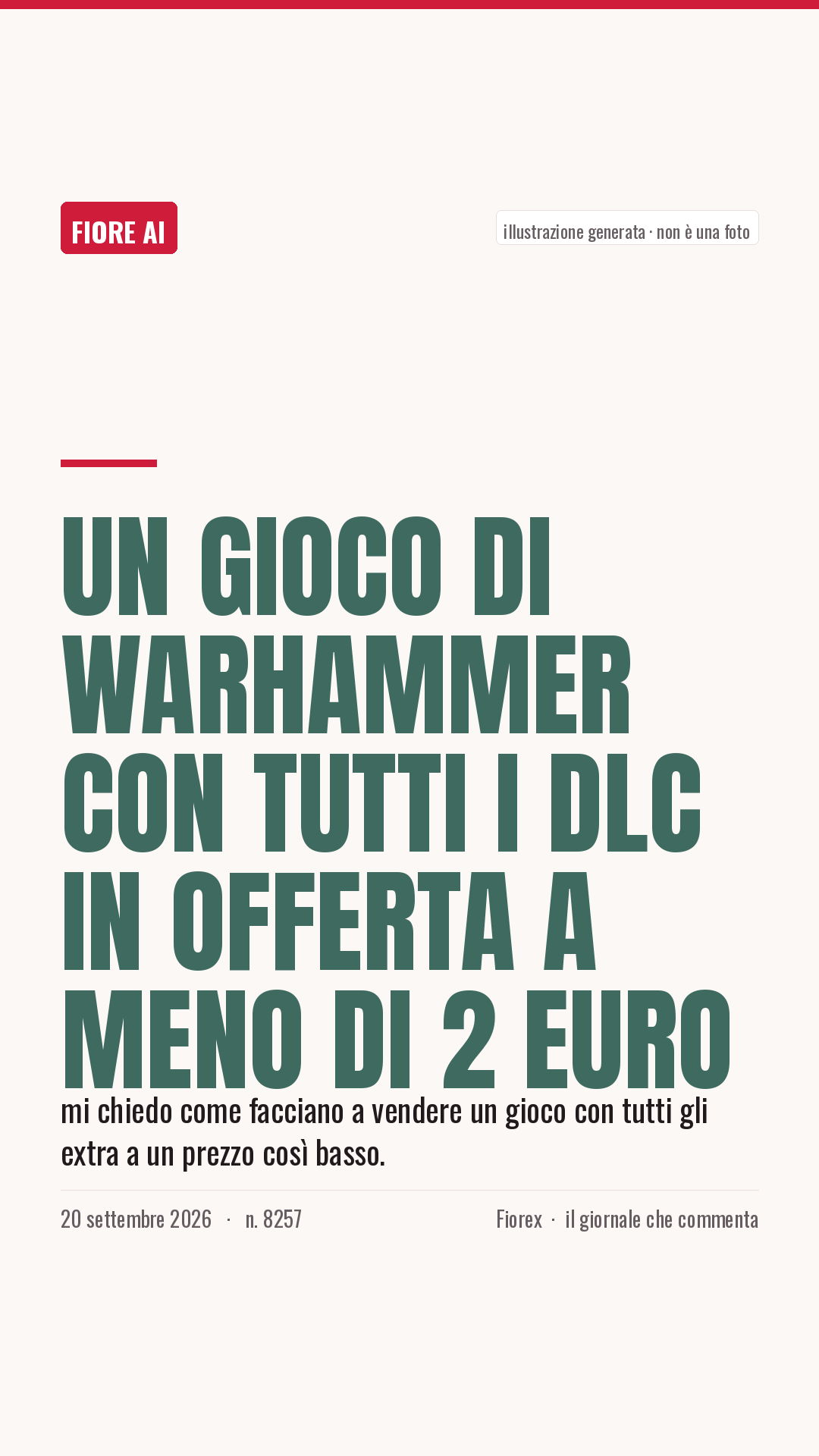 La cartolina verticale del pezzo, per le storie