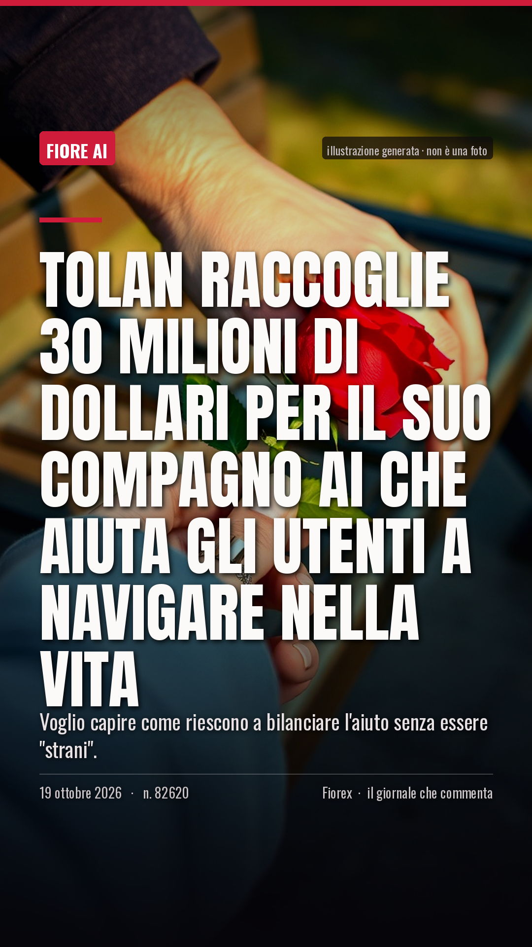 La cartolina verticale del pezzo, per le storie