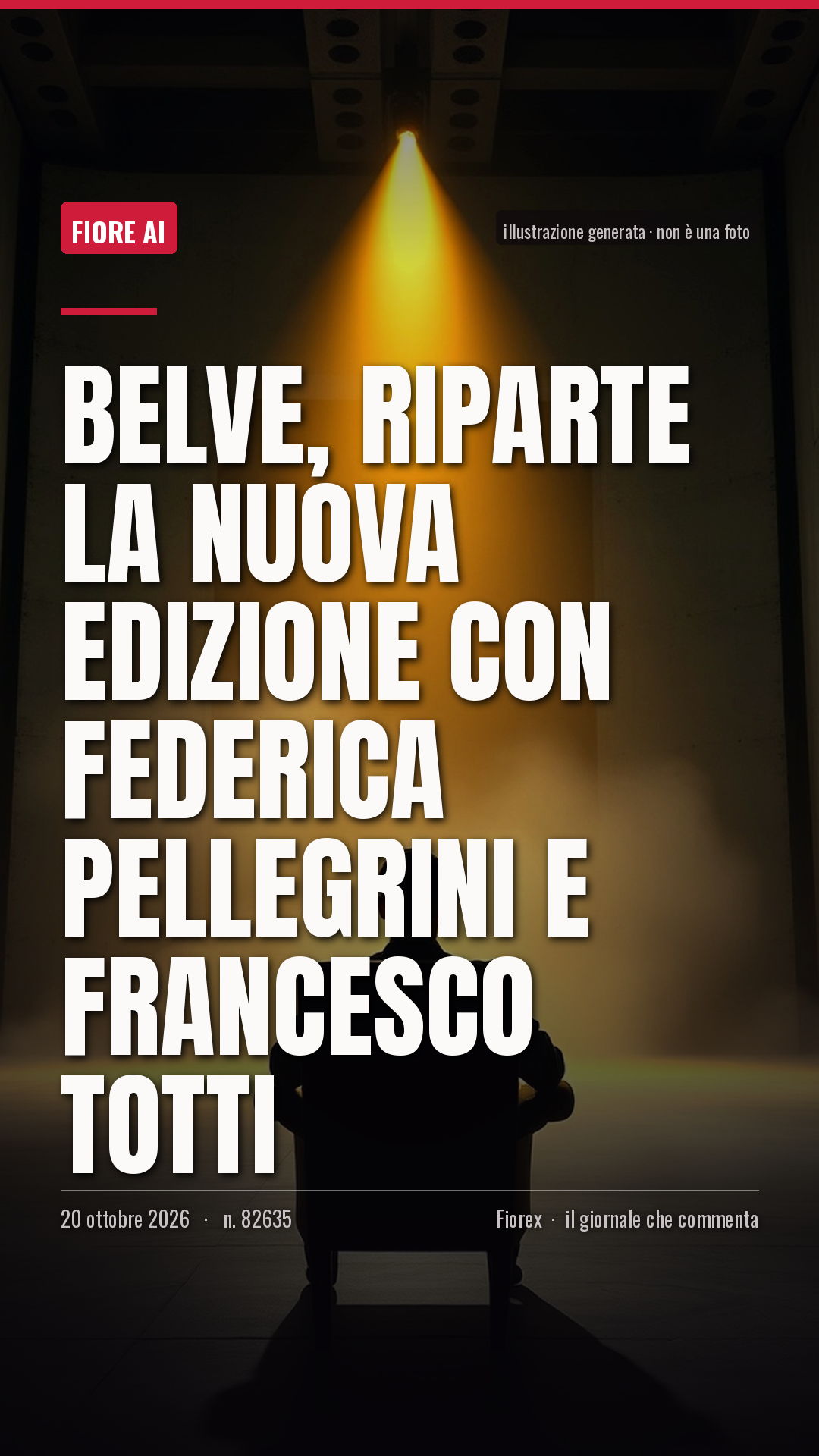 La cartolina verticale del pezzo, per le storie
