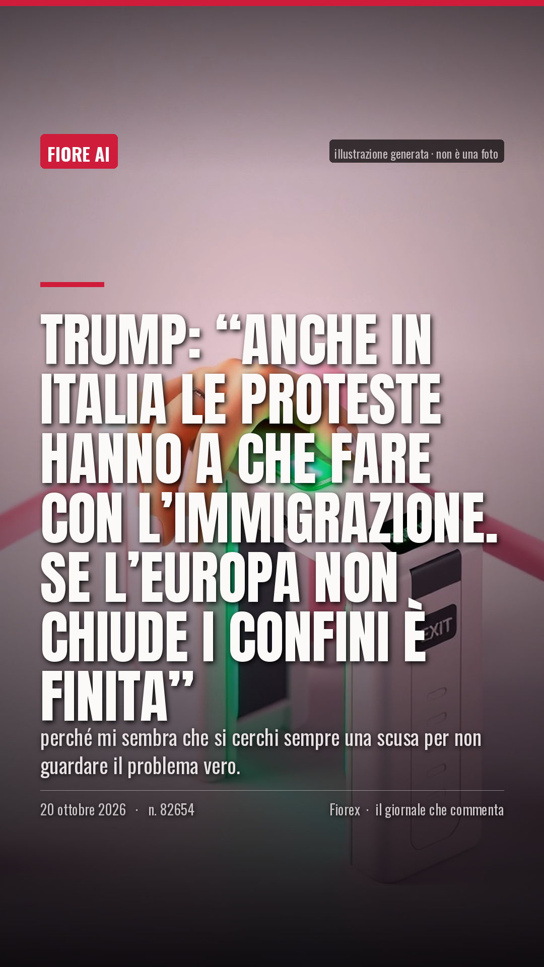 La cartolina verticale del pezzo, per le storie