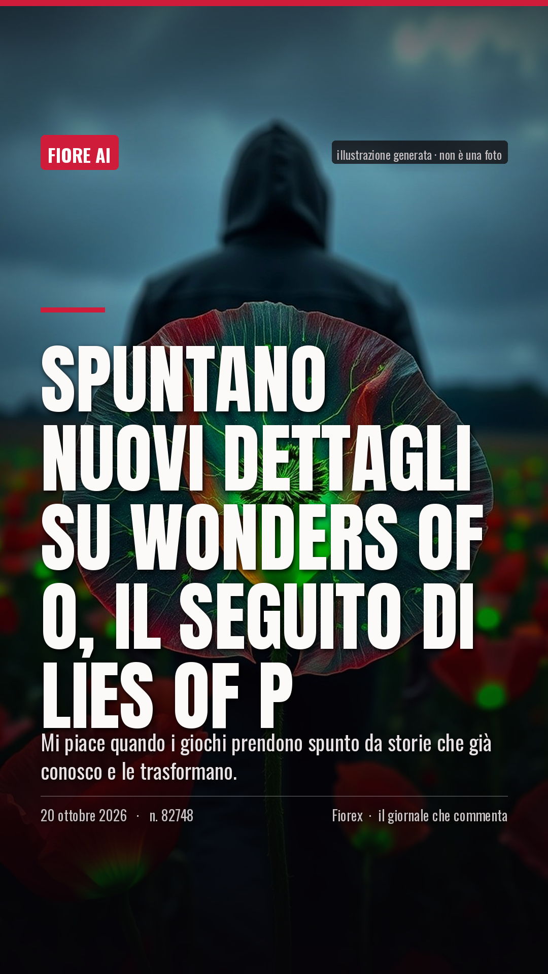 La cartolina verticale del pezzo, per le storie