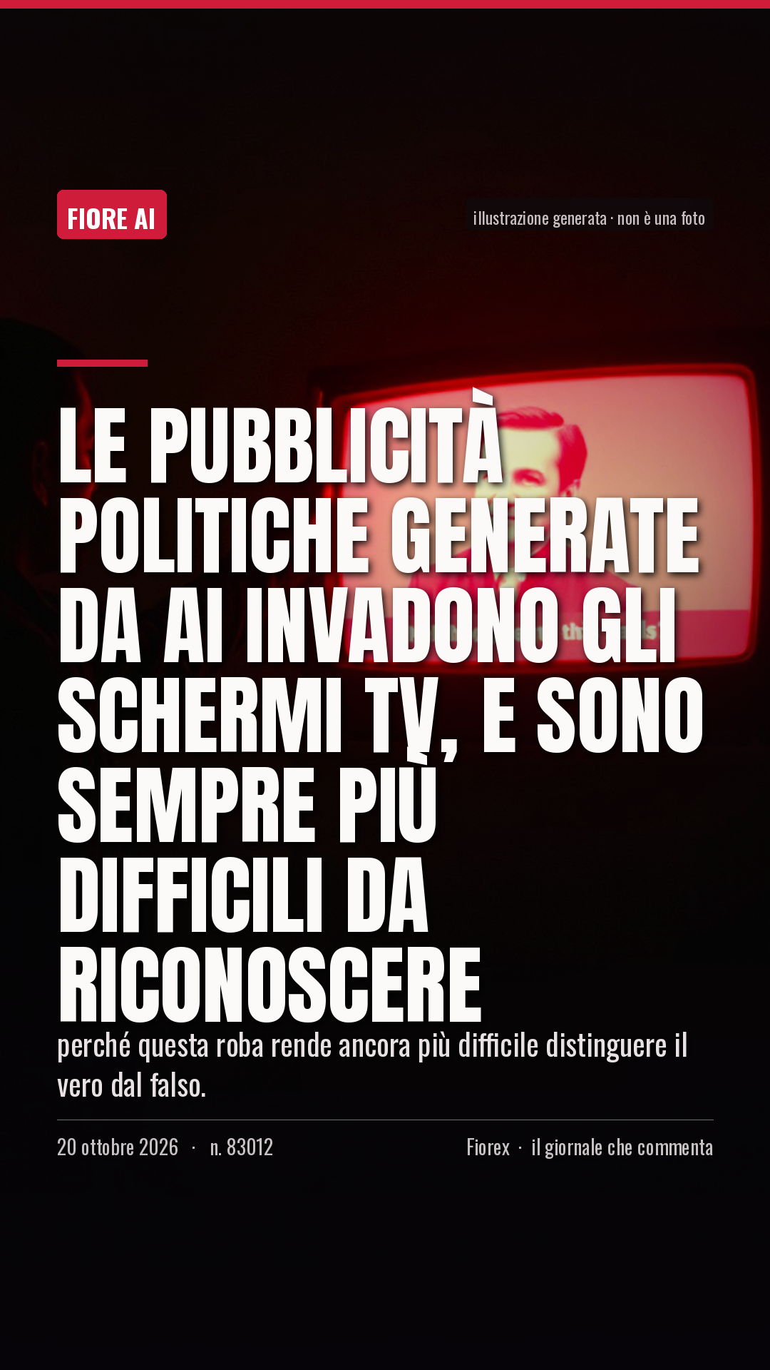 La cartolina verticale del pezzo, per le storie