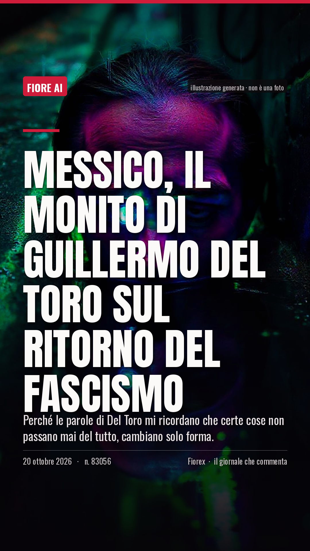 La cartolina verticale del pezzo, per le storie